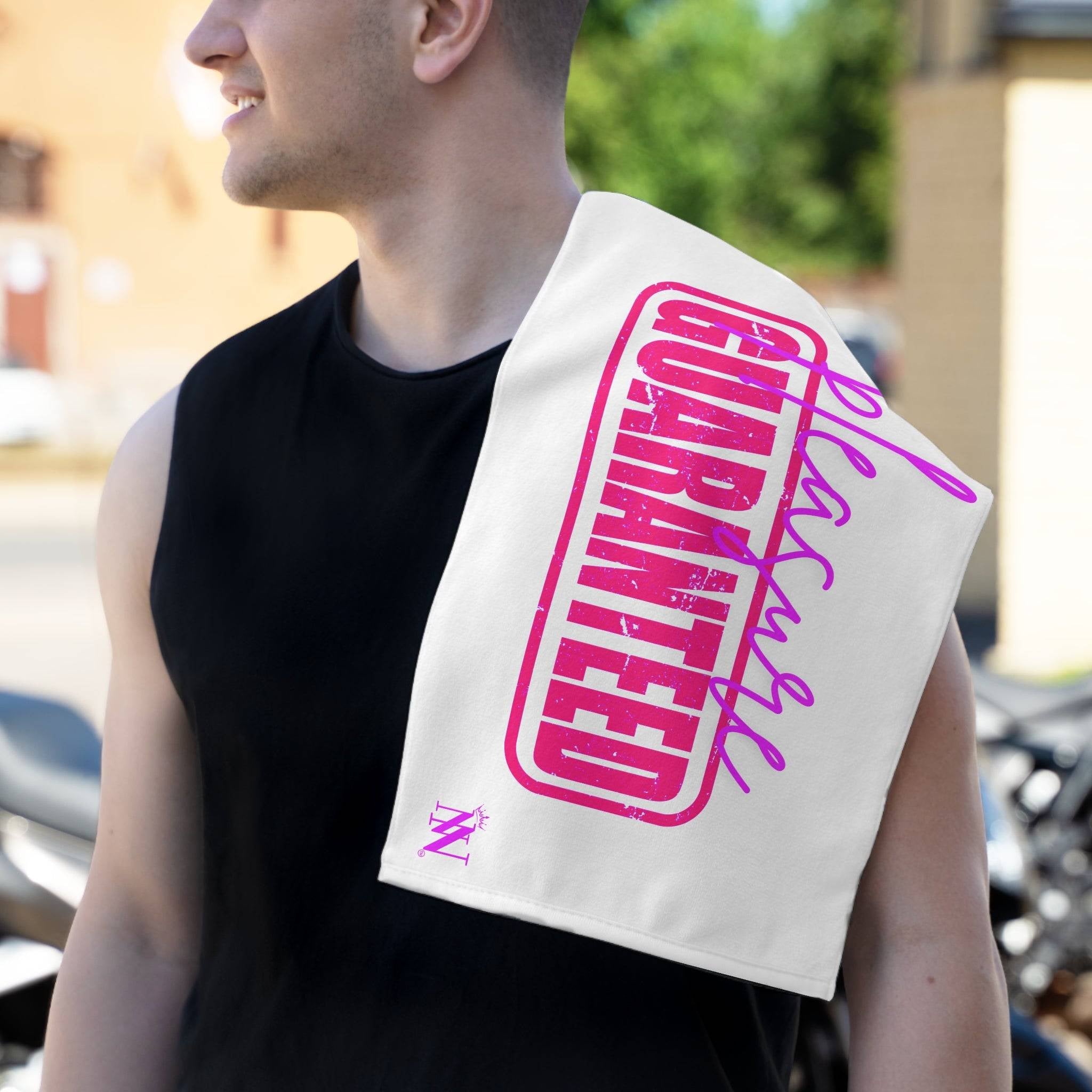 Pleasure Guaranteed White | Mix & Match Soft Fun-Flirty Lovers’ Towels