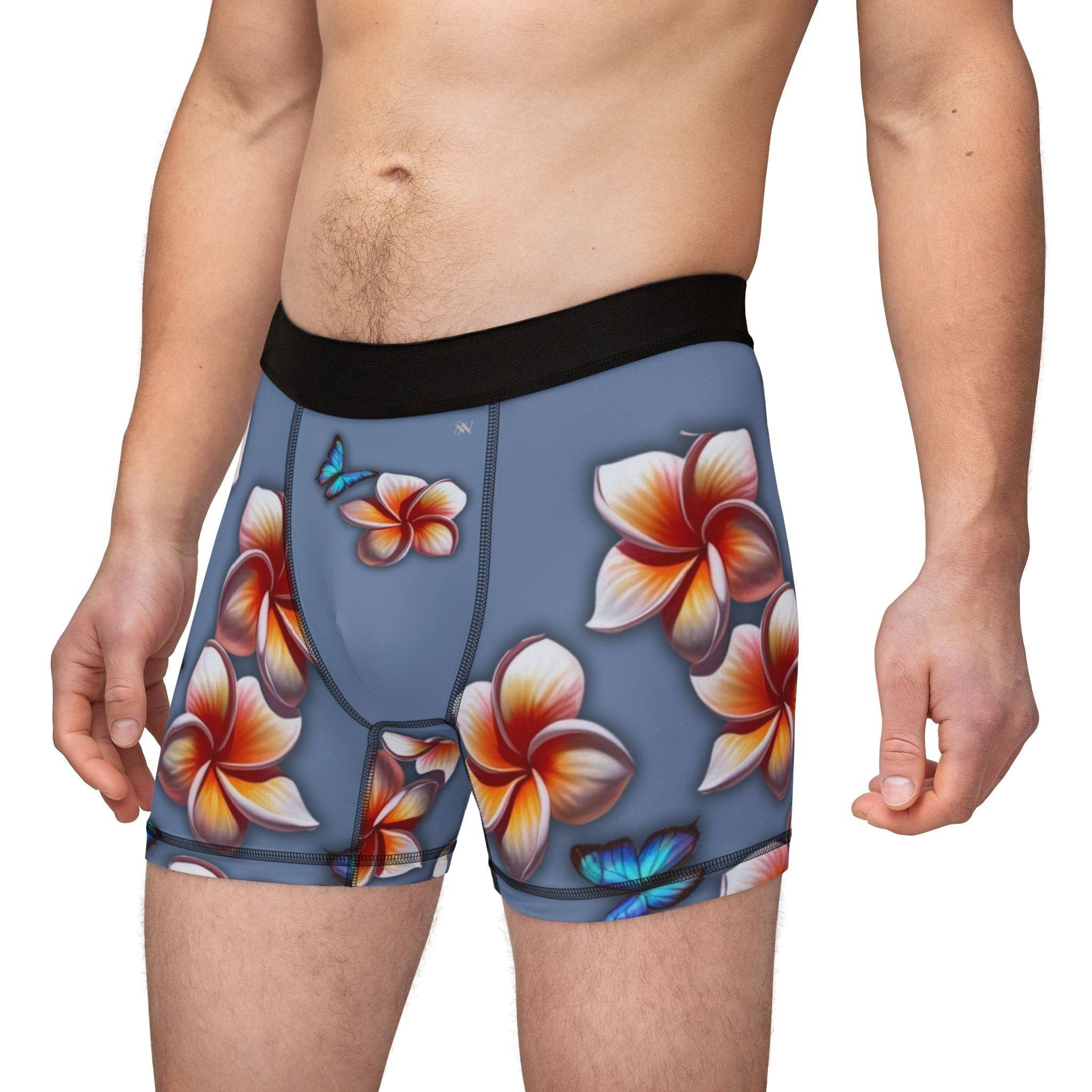Pleasure in Plumeria | Mix and Match Fun-Flirty Lovers’ Boxer Briefs