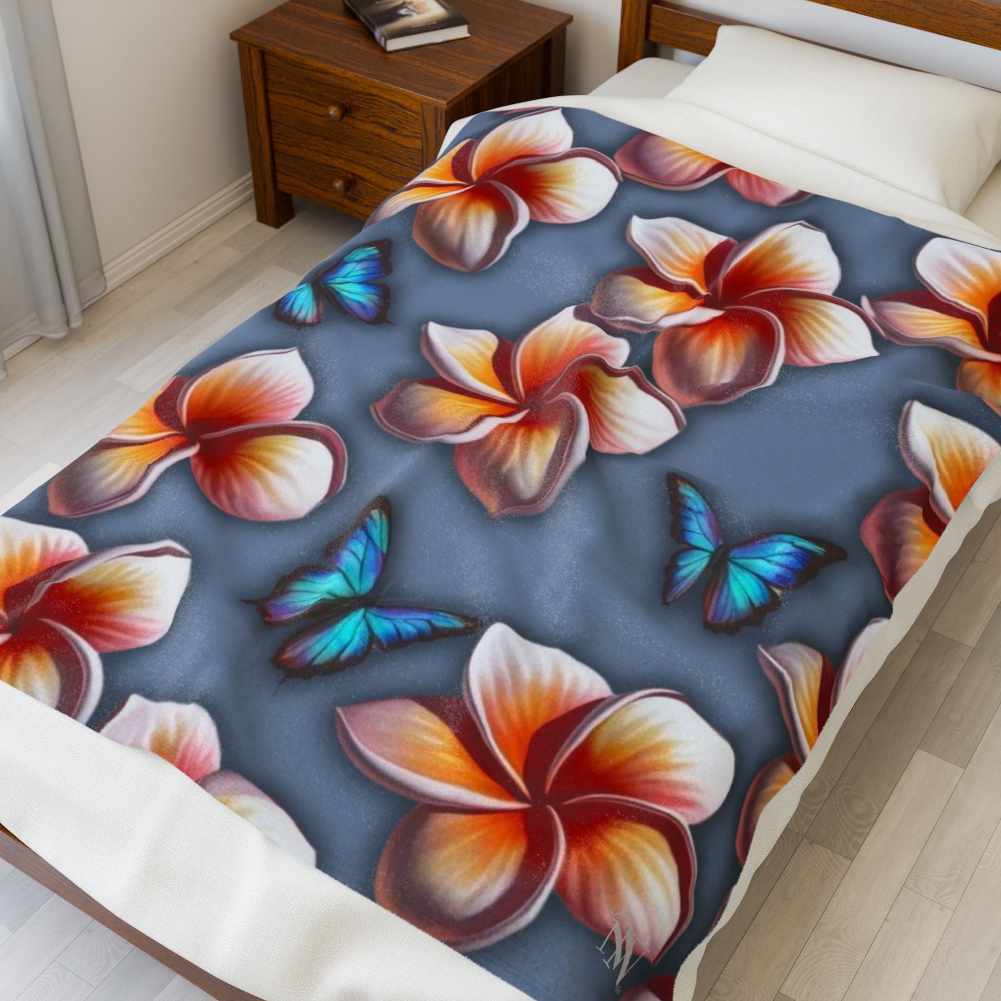 Pleasure in Plumeria | Mix & Match Fun-Flirty Lovers’ Blankets