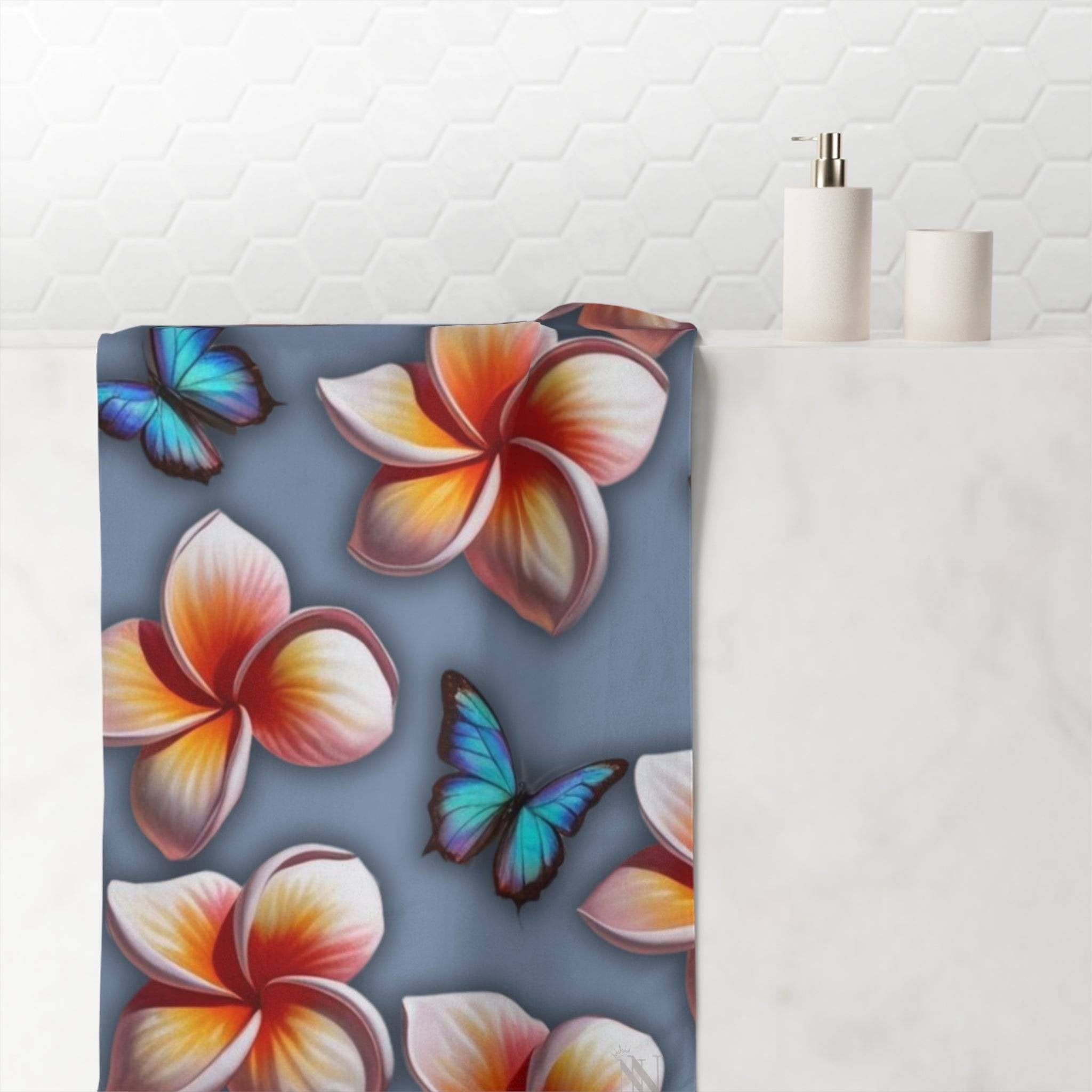 Pleasure in Plumeria | Mix & Match Naughty XL Fun-Flirty Lovers’ Towels