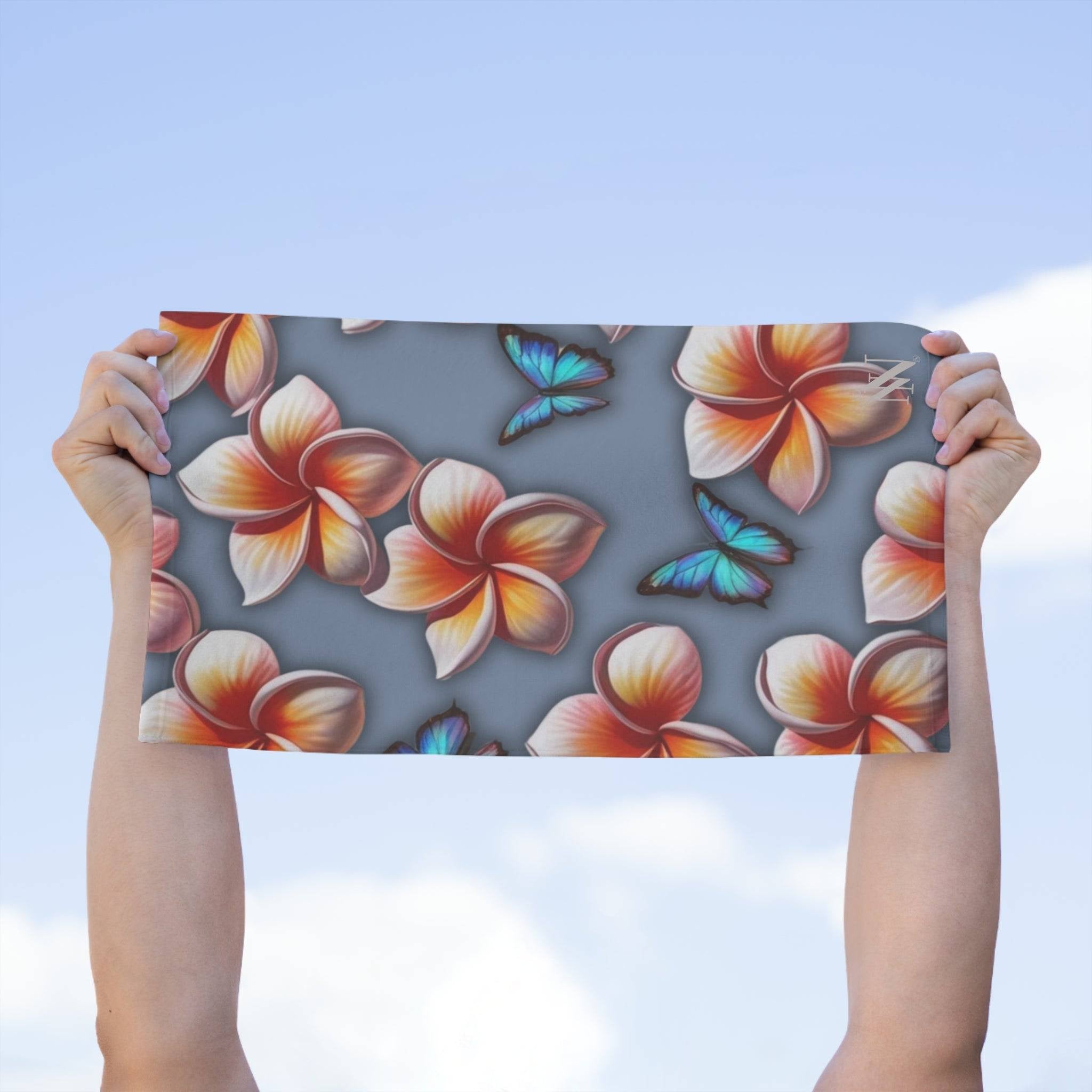 Pleasure in Plumeria | Mix & Match Soft Fun-Flirty Lovers’ Towels