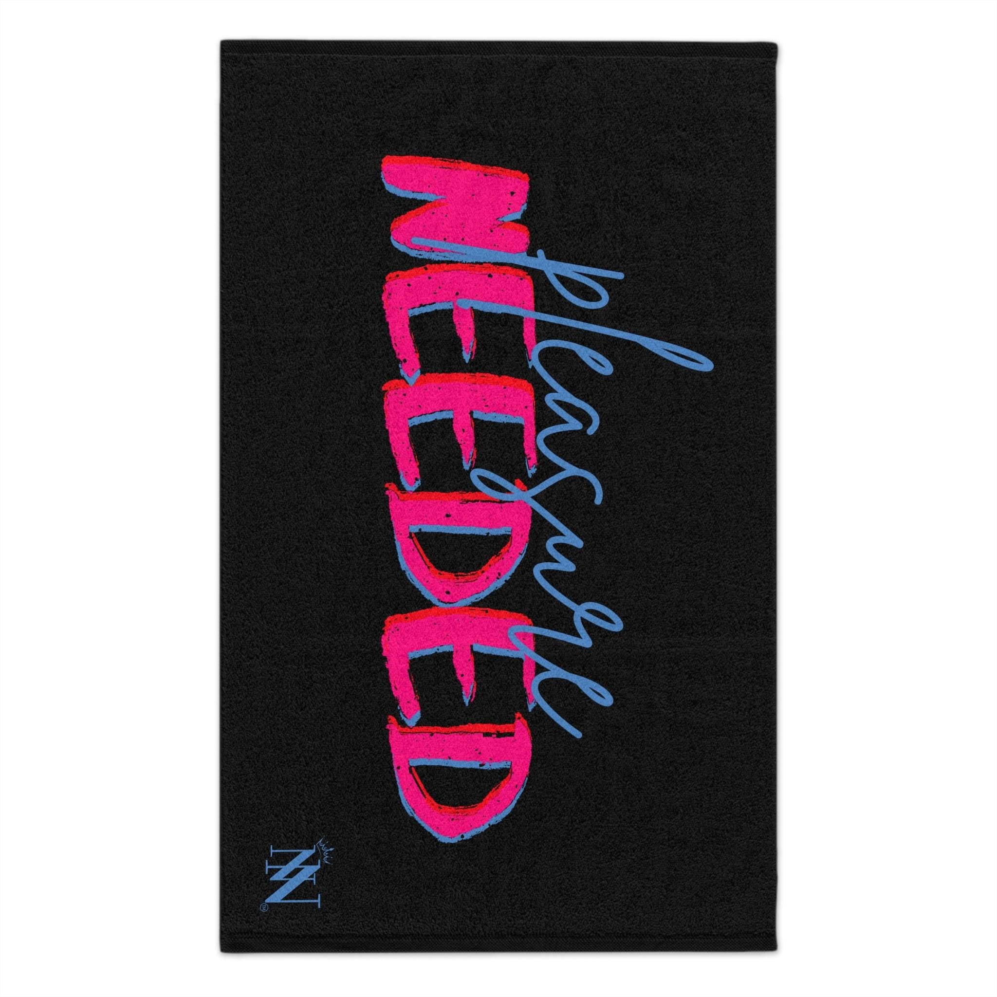 Pleasure Needed Black | Mix & Match Soft Sex Towels | Flirty Lovers’ Gifts