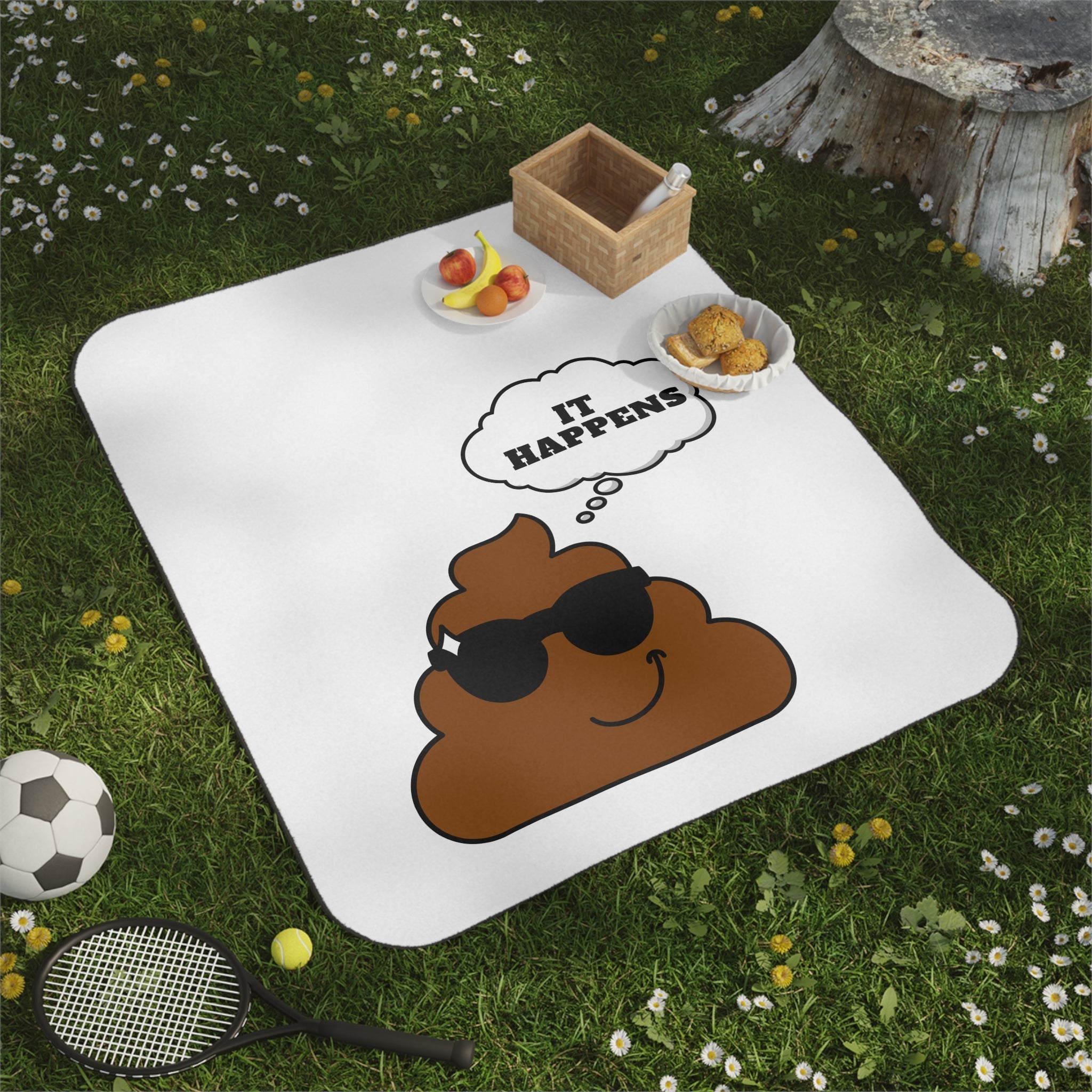 Poo! It Happens | Mix Match Fun-Flirty Lovers’ Water-Resistant Blankets