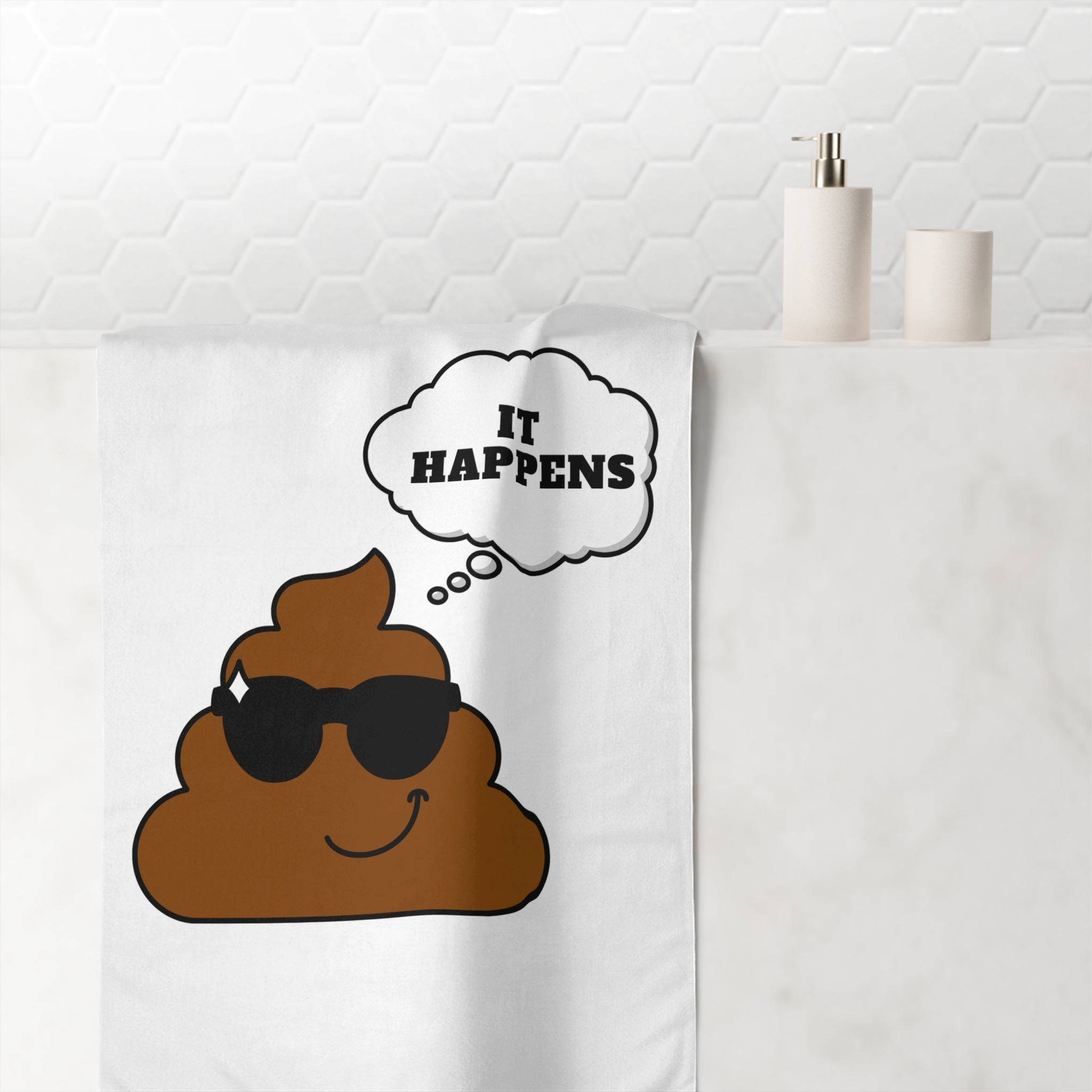 Poo! It Happens | Mix & Match XL Fun-Flirty Lovers’ Towels