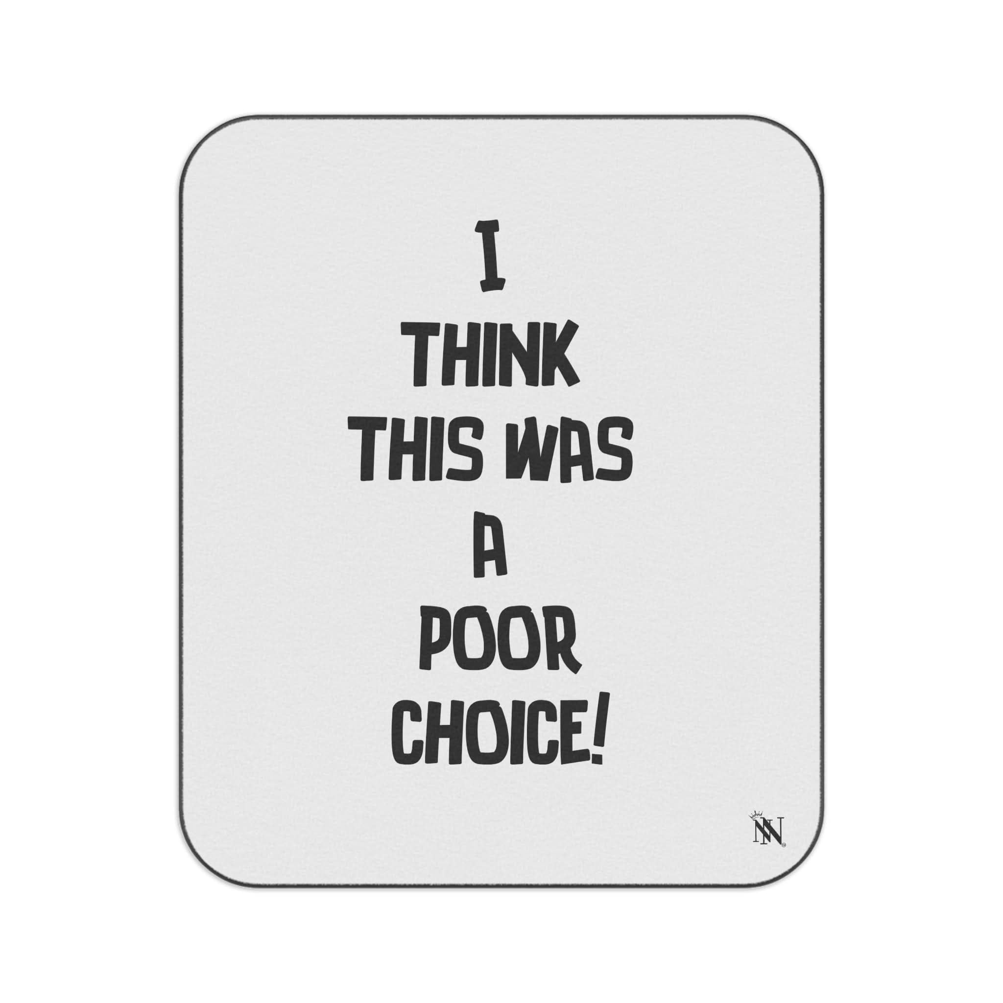 Poor Choice | Mix Match Fun-Flirty Lovers’ Water-Resistant Blankets