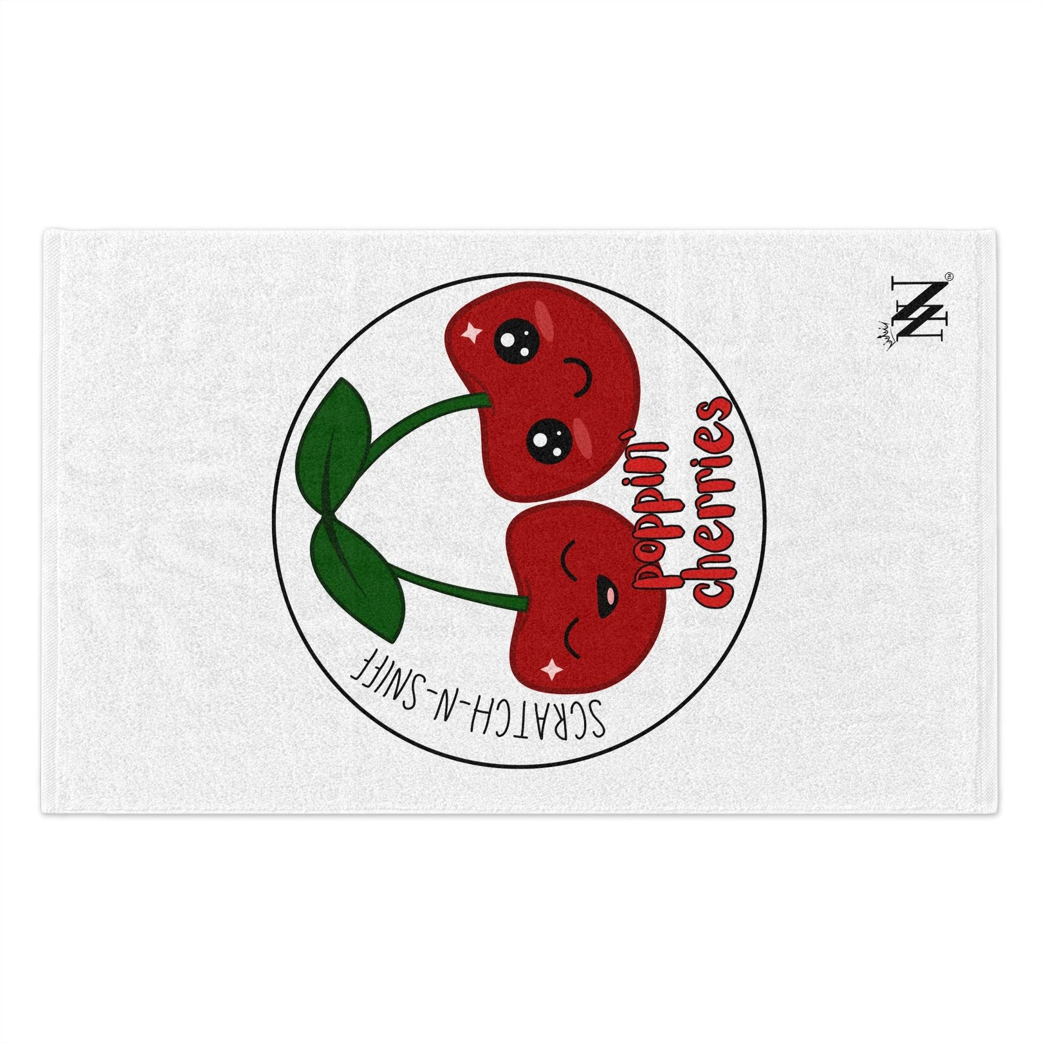 Poppin Cherries’ Scratch-N-Sniff | Mix & Match Soft Fun-Flirty Lovers’ Towels