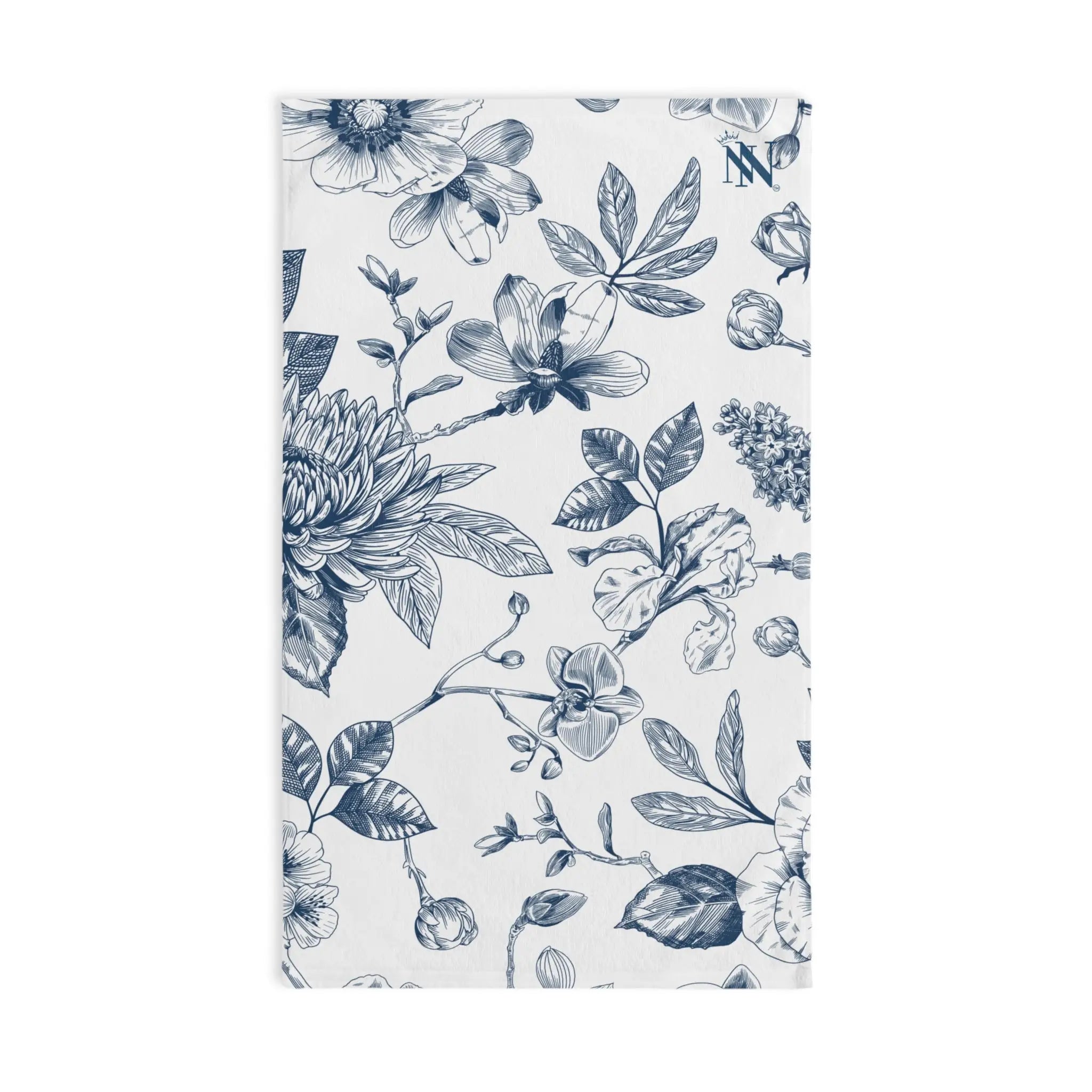 Pretty Blue Floral | Mix & Match Original Fun-Flirty Lovers’ Towels