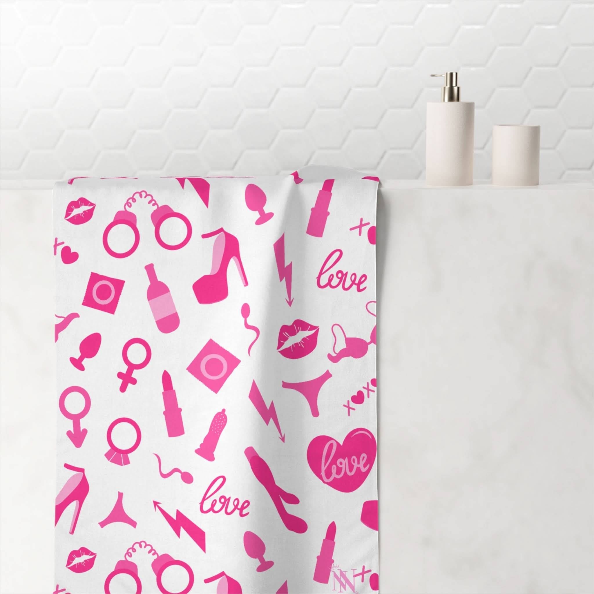 Pretty In Pink | Mix & Match Naughty XL Fun-Flirty Lovers’ Towels