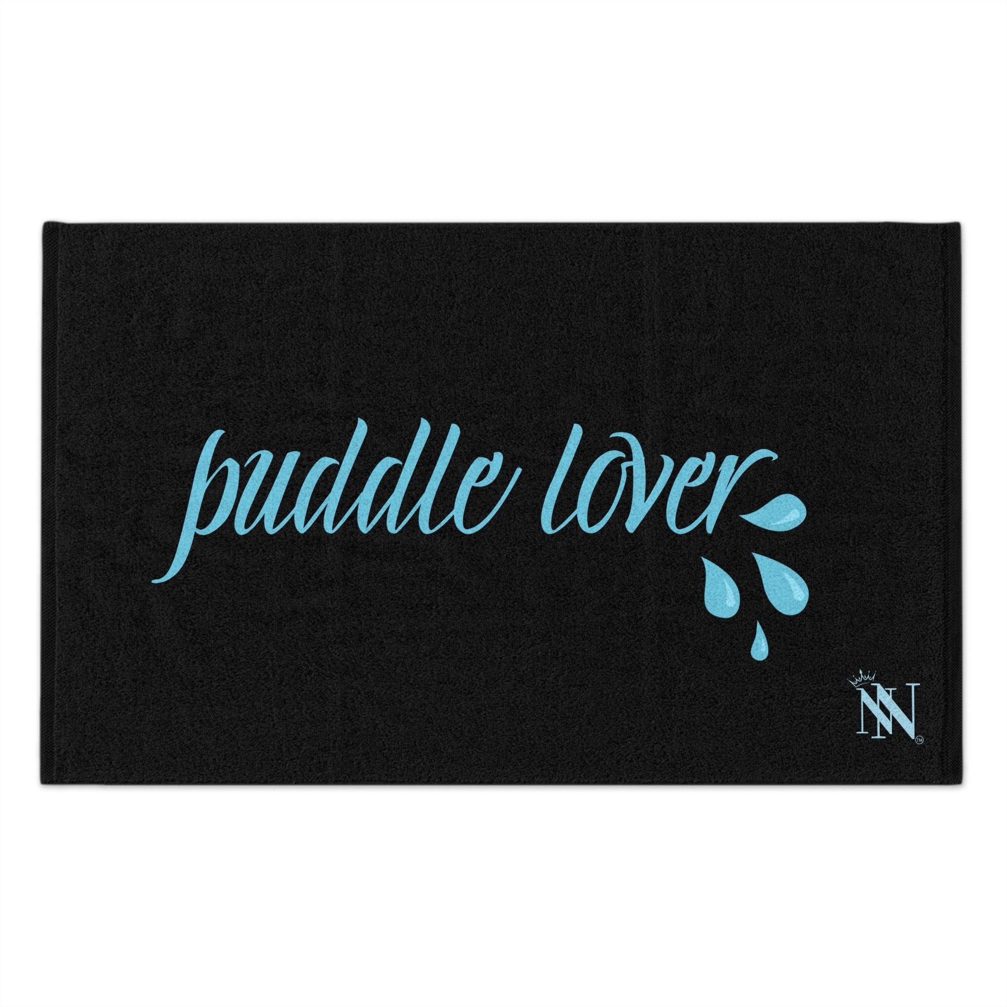 Puddle Lover Black Mix Match Soft Sex Towels | Flirty Lovers’ Gifts