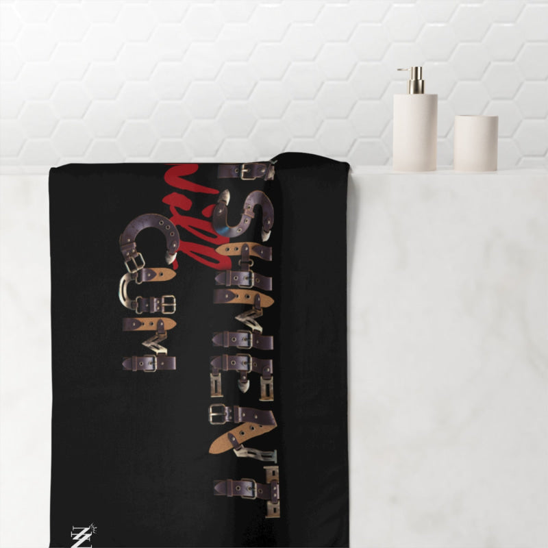 Punishment will Cum Black | Mix & Match Naughty XL Fun-Flirty Lovers’ Towels