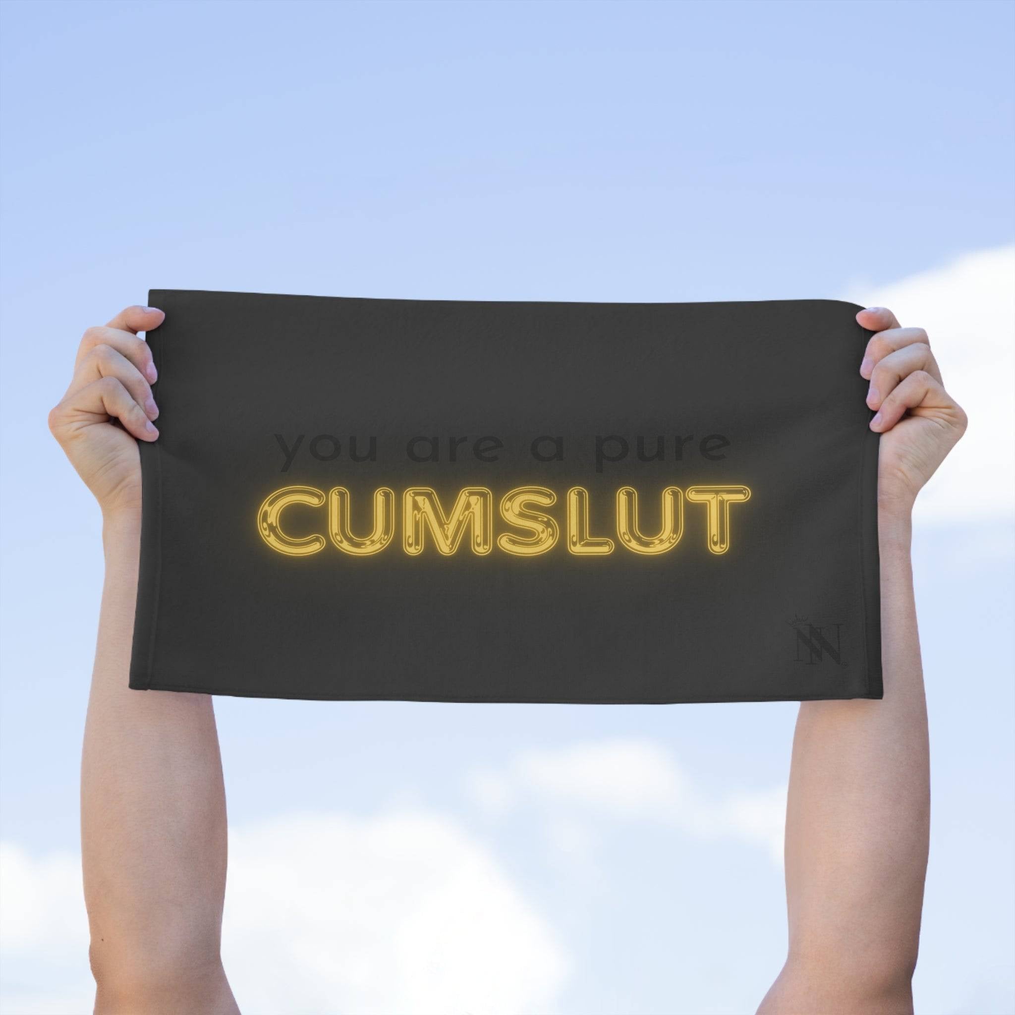 Pure Cum Slut | Mix & Match Soft Fun-Flirty Lovers’ Towels