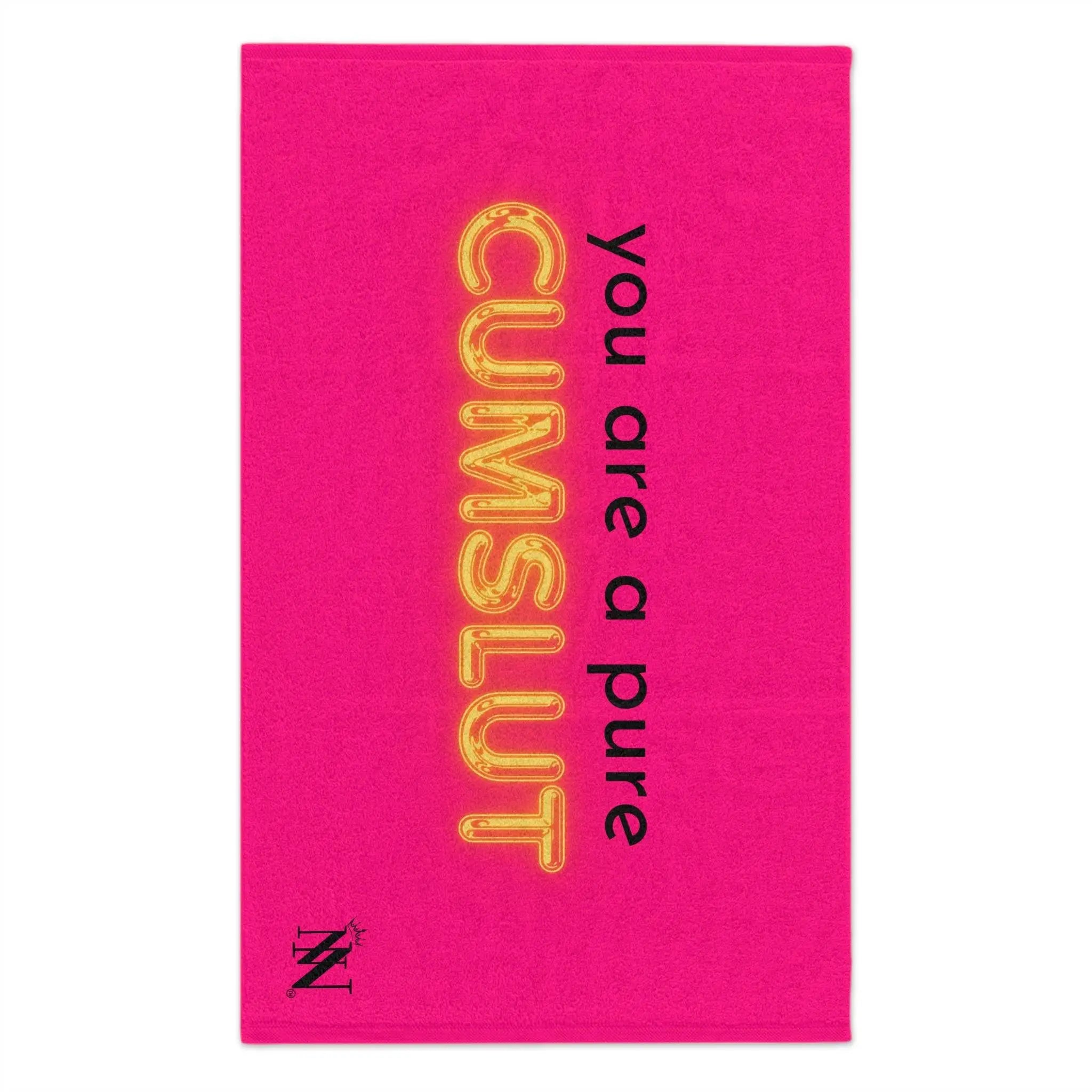 Pure Cum Slut Pink Mix & Match Soft Sex Towels | Flirty Lovers’ Gifts