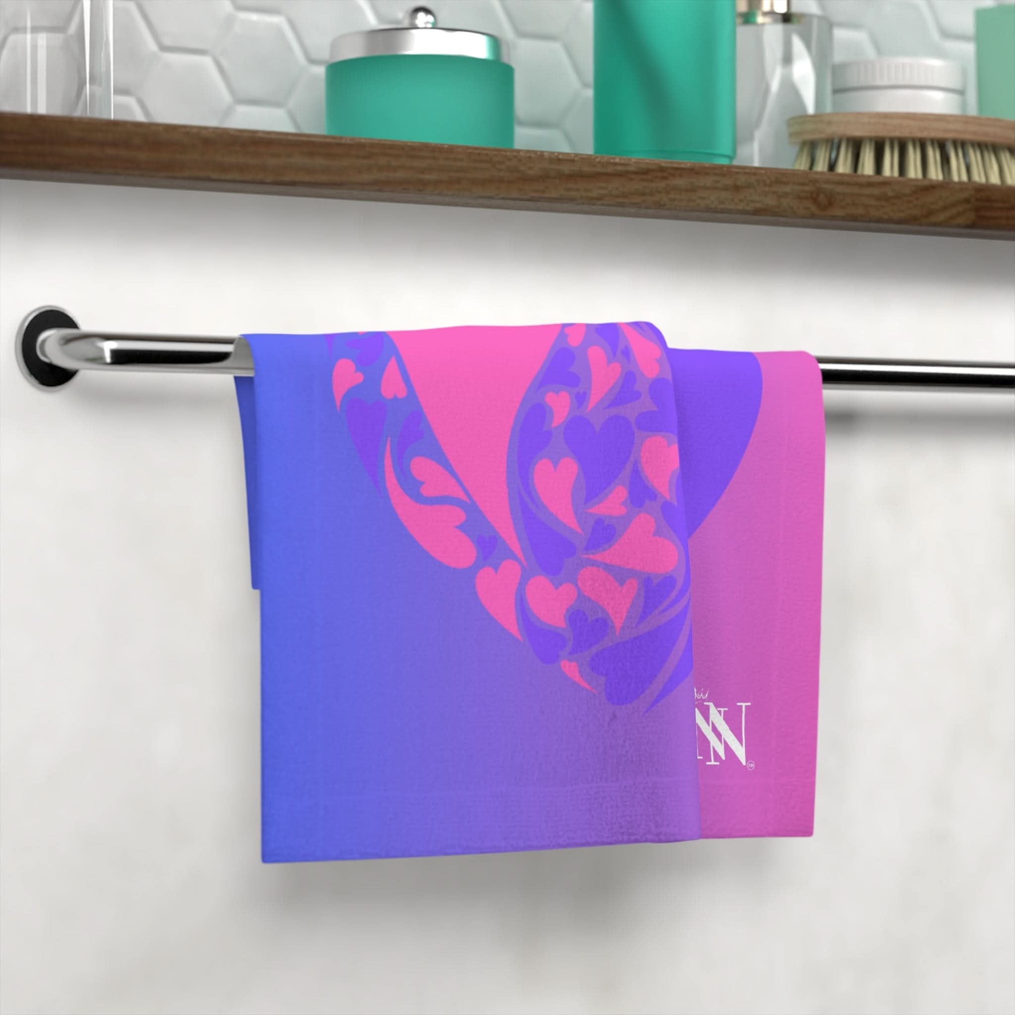 Purple Ombre Heart | Mix & Match Lils’ Fun-Flirty Lovers’ Towels