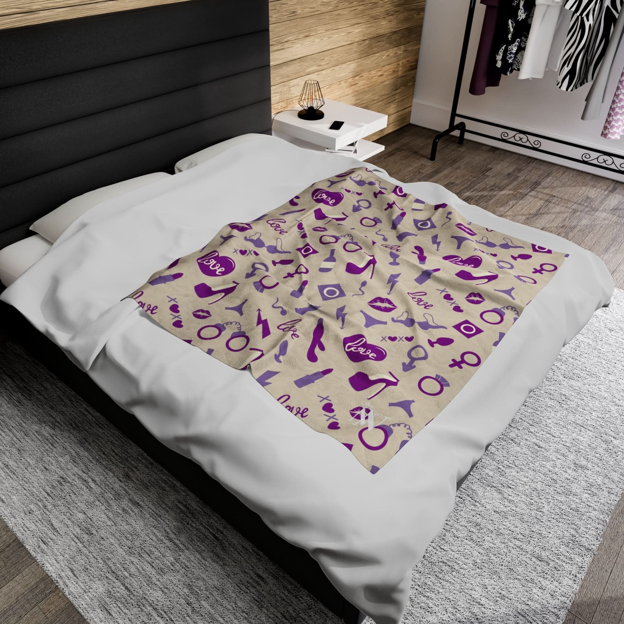 Purple Sex Toys | Mix & Match Fun-Flirty Lovers’ Blankets