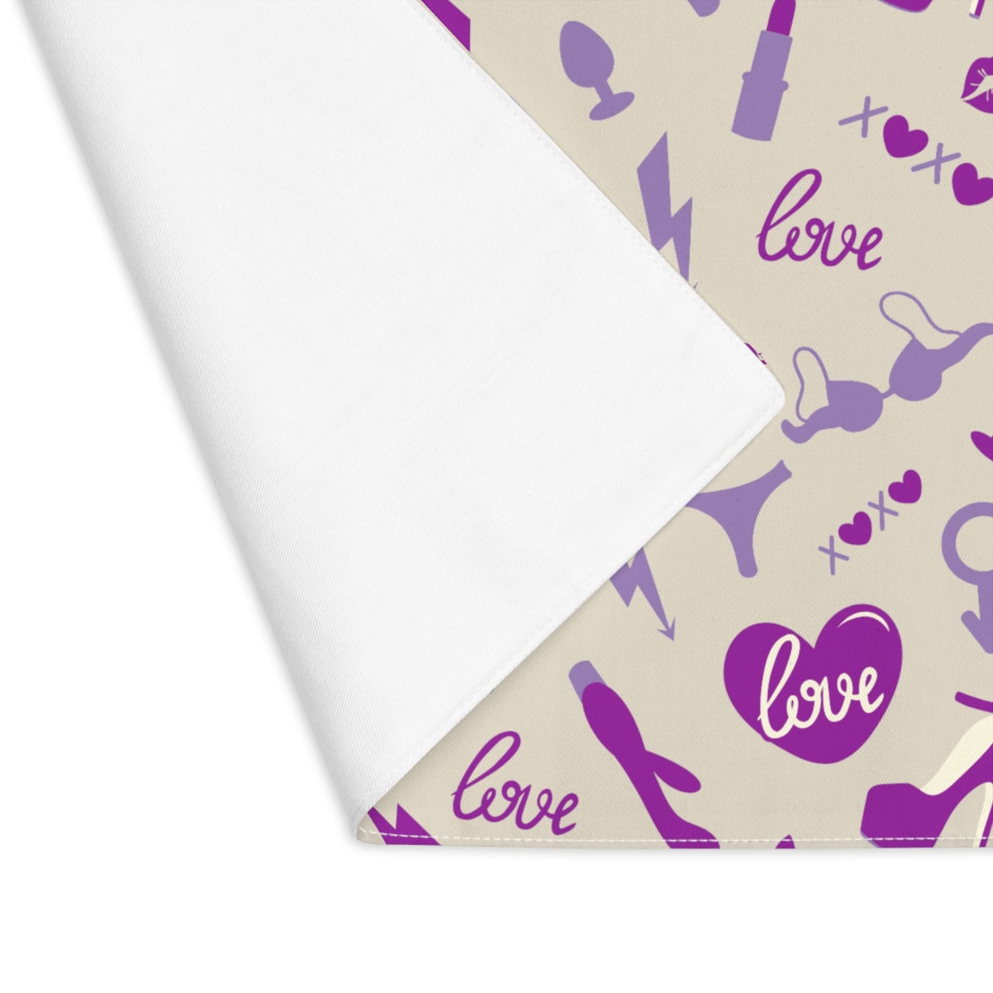 Purple Sex Toys | Mix & Match Playful Fun-Flirty Lovers’ Toy Mats