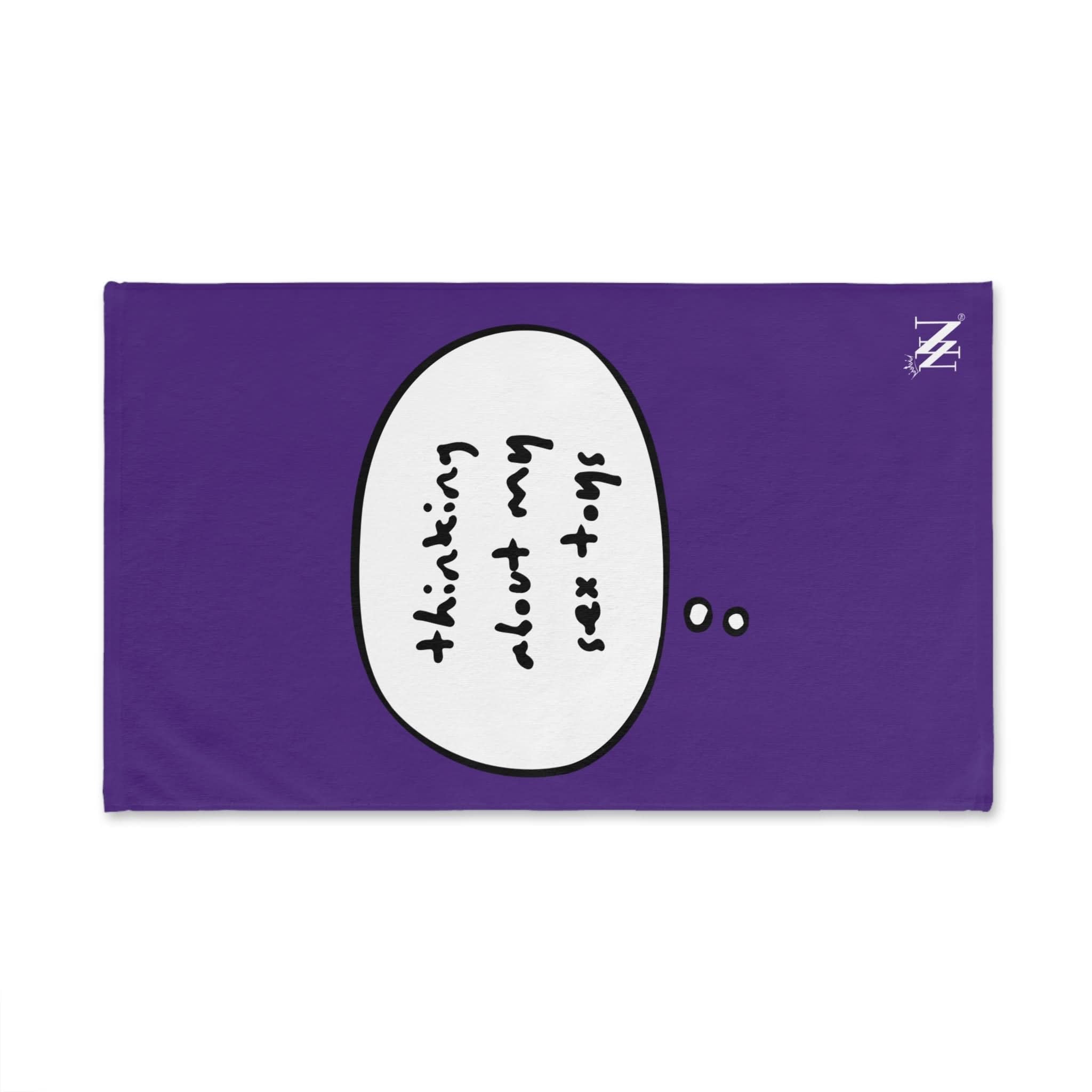 Purple Thinking About My Sex Toys | Mix & Match Original Fun-Flirty Lovers’ Towels