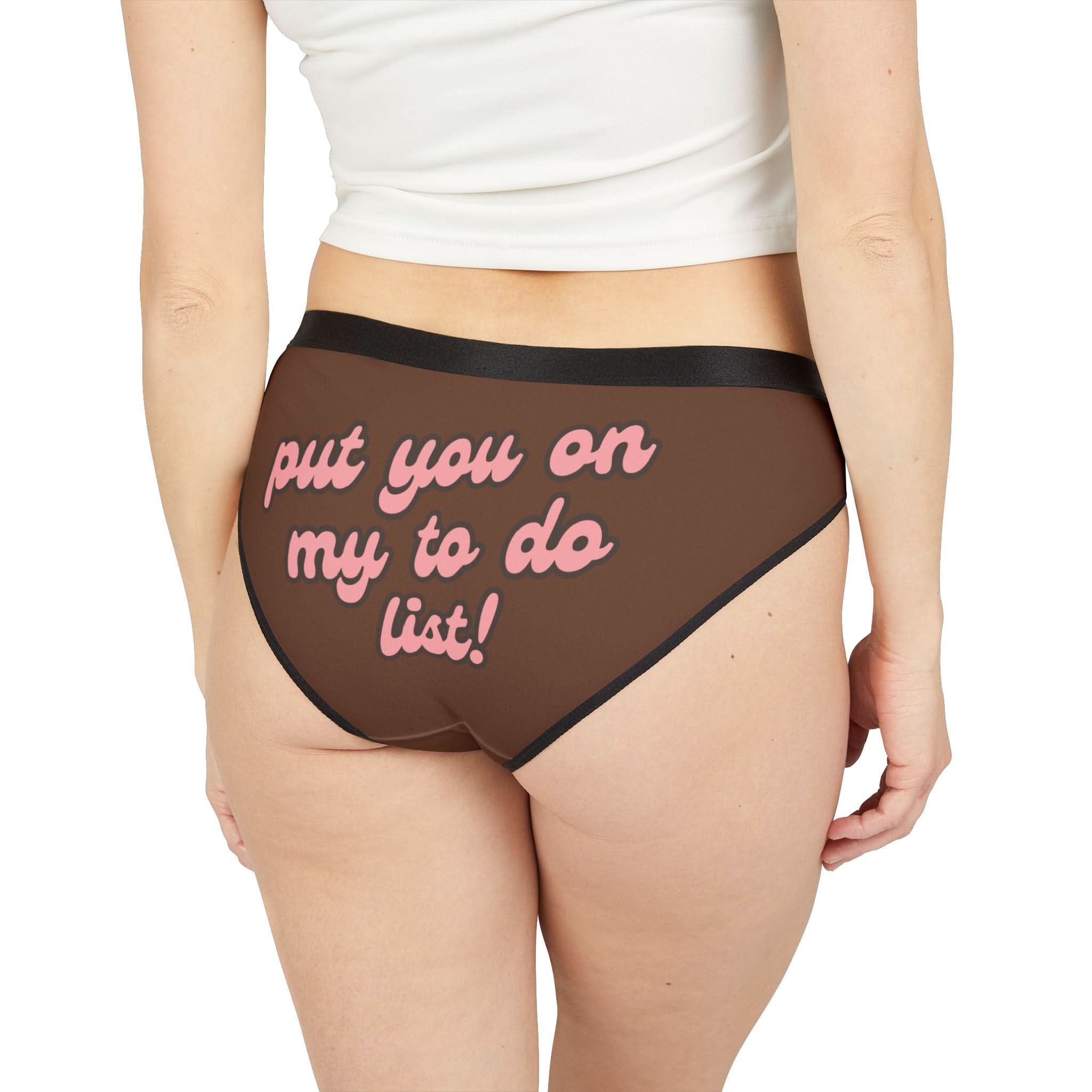 Put You on My to Do List! | Mix & Match Women’s Fun-Flirty Lovers’ Panties