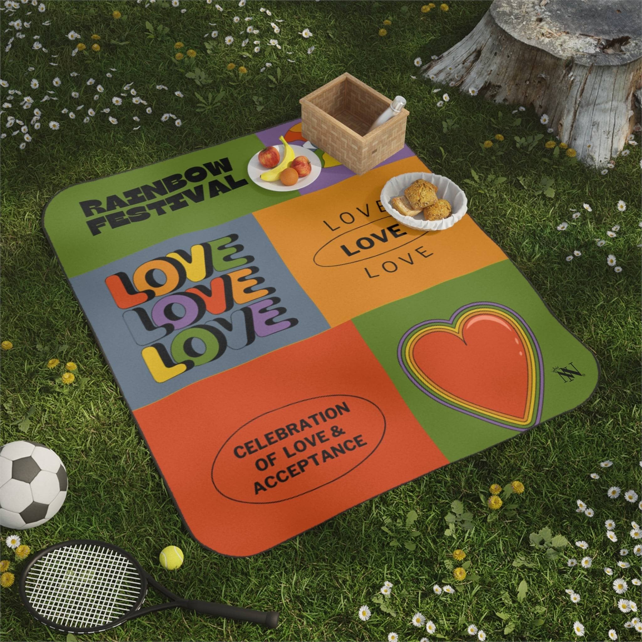 Rainbow Festival || Mix Match Fun-Flirty Lovers’ Water-Resistant Blankets