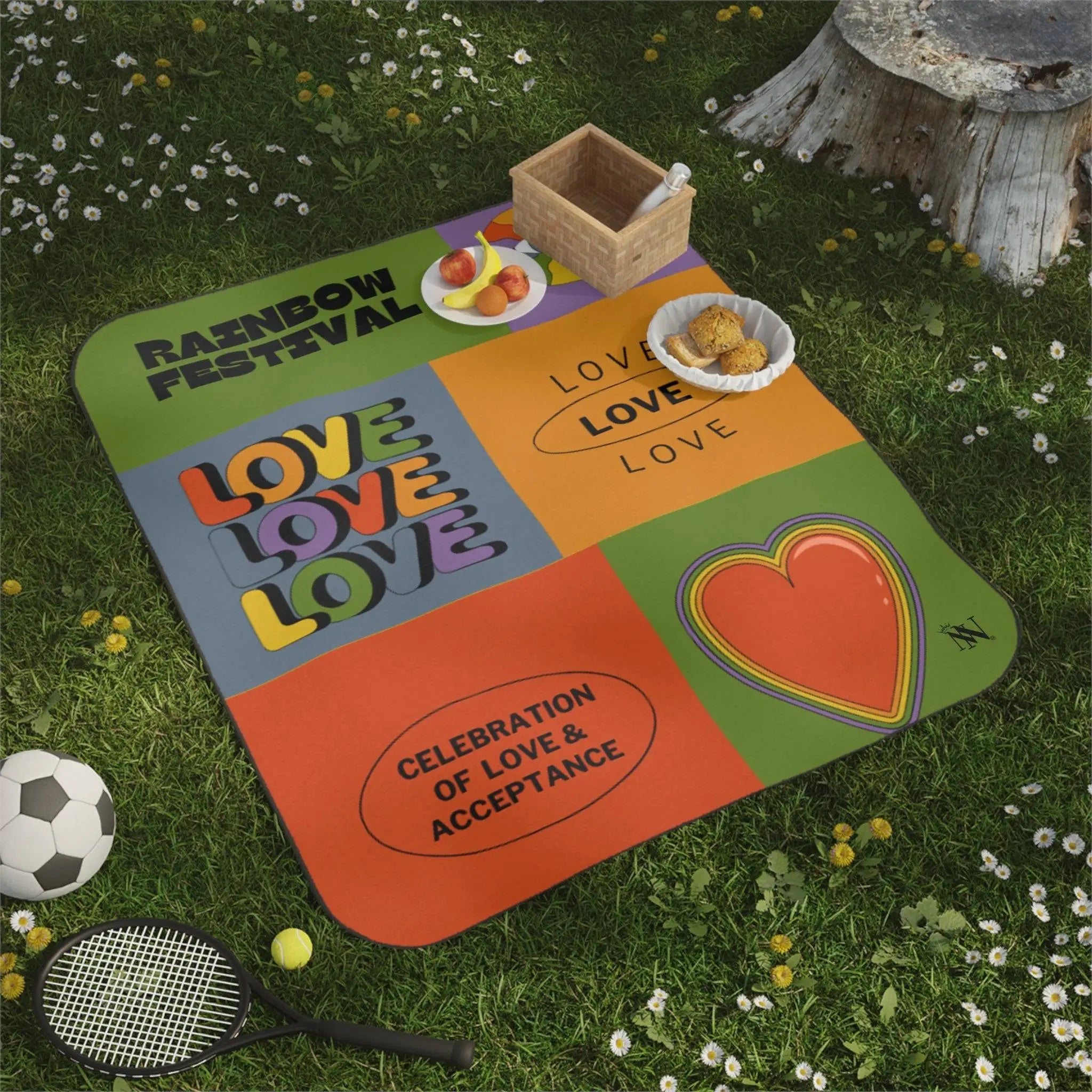 Rainbow Festival || Mix Match Fun-Flirty Lovers’ Water-Resistant Blankets
