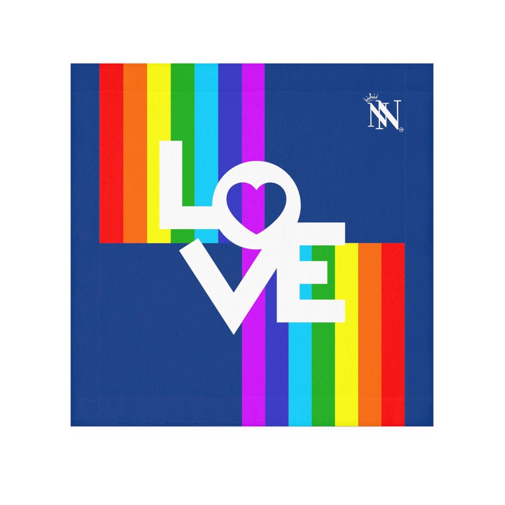 Rainbow Love Blue | Mix & Match Lilsâ Fun-Flirty Loversâ Towels