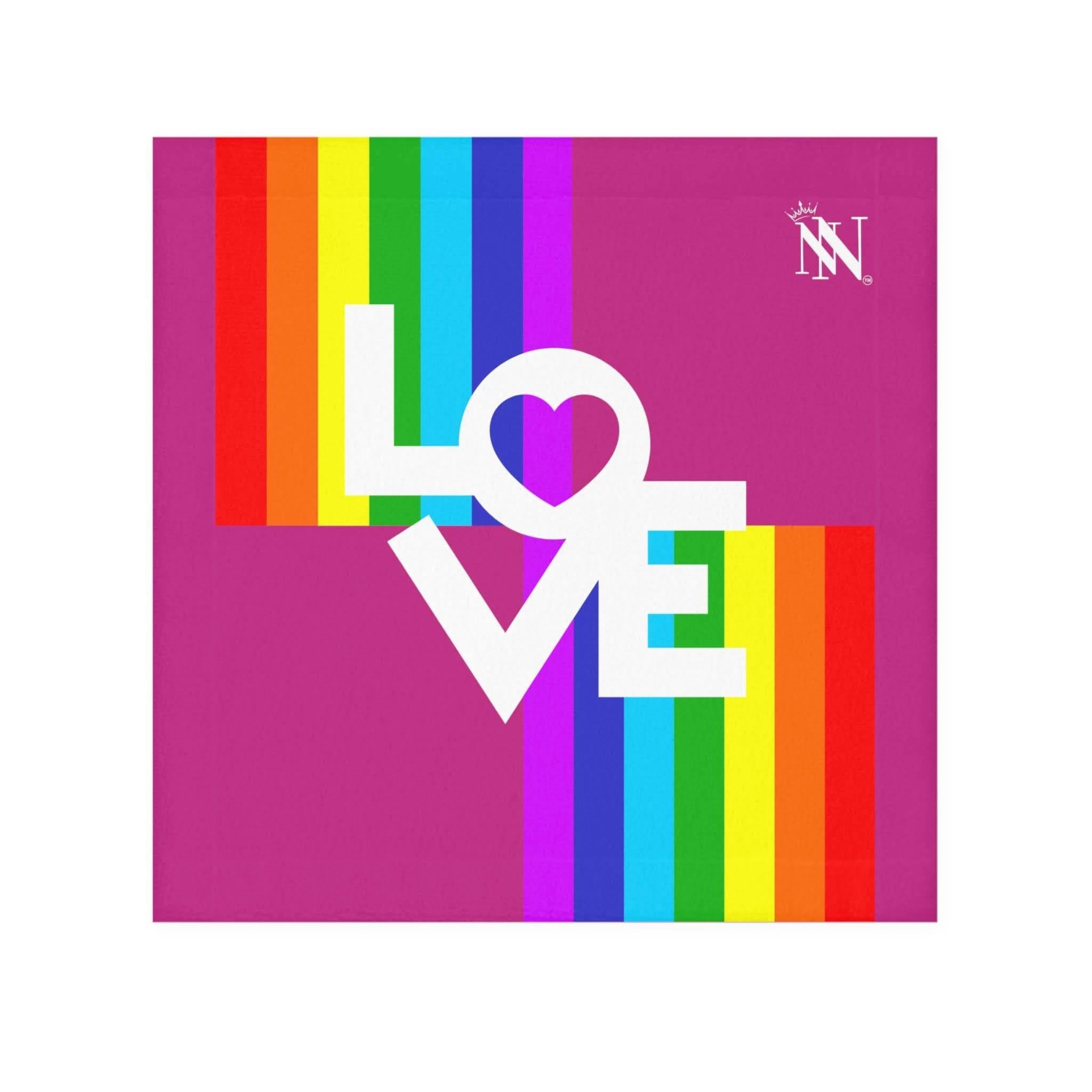 Rainbow Love Fuscia | Mix & Match Lils’ Fun-Flirty Lovers’ Towels