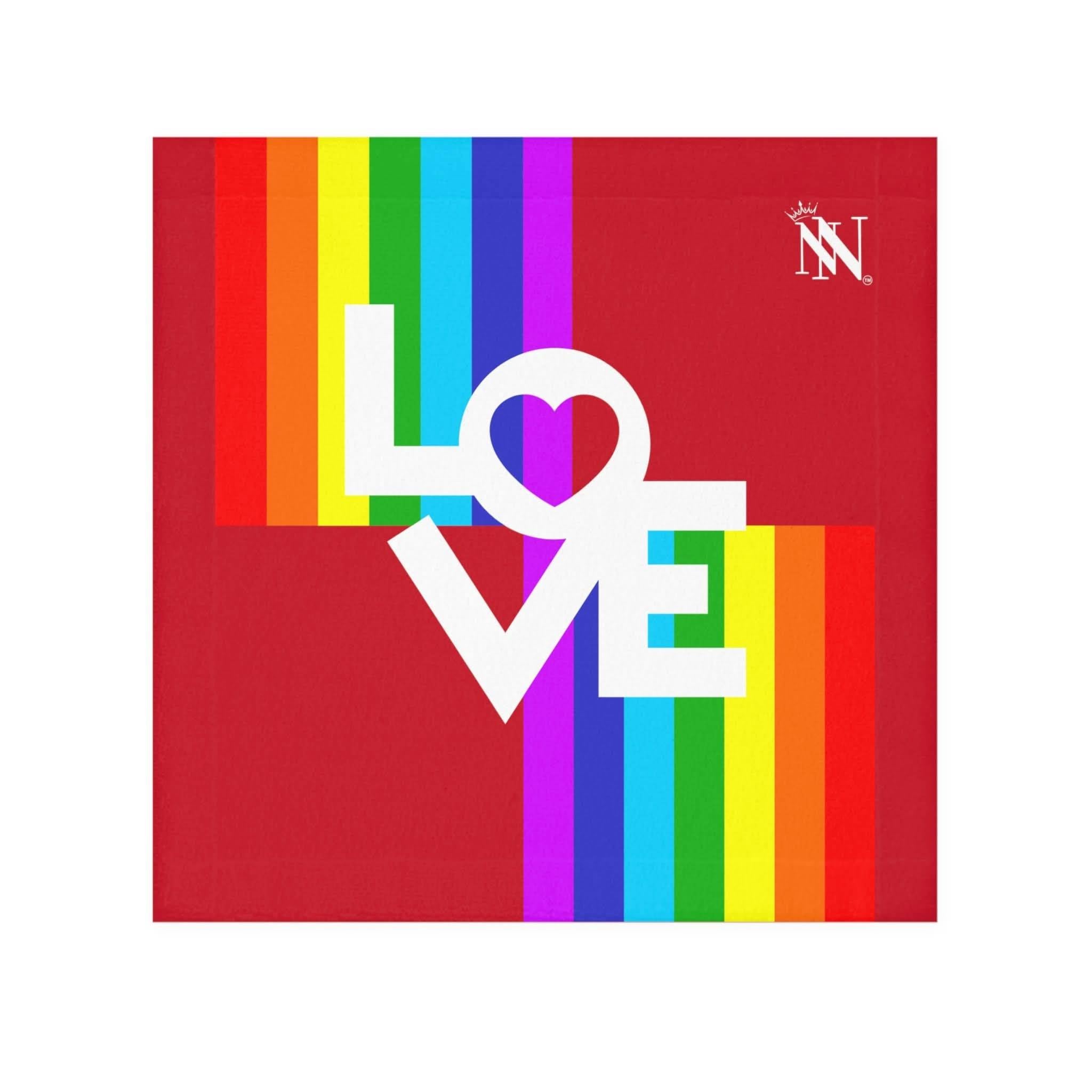 Rainbow Love Red | Mix & Match Lils’ Fun-Flirty Lovers’ Towels