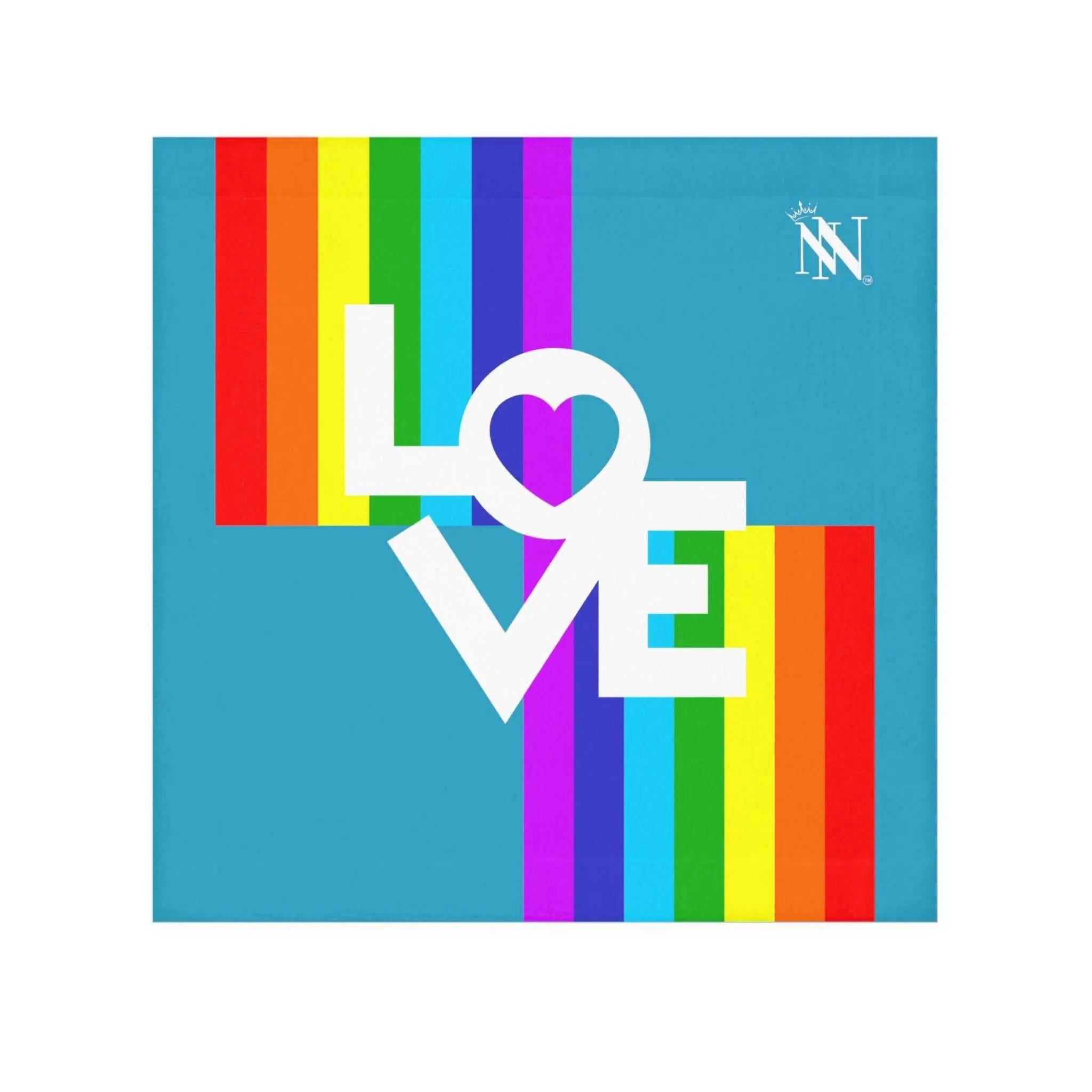 Rainbow Love Teal | Mix & Match Lils’ Fun-Flirty Lovers’ Towels