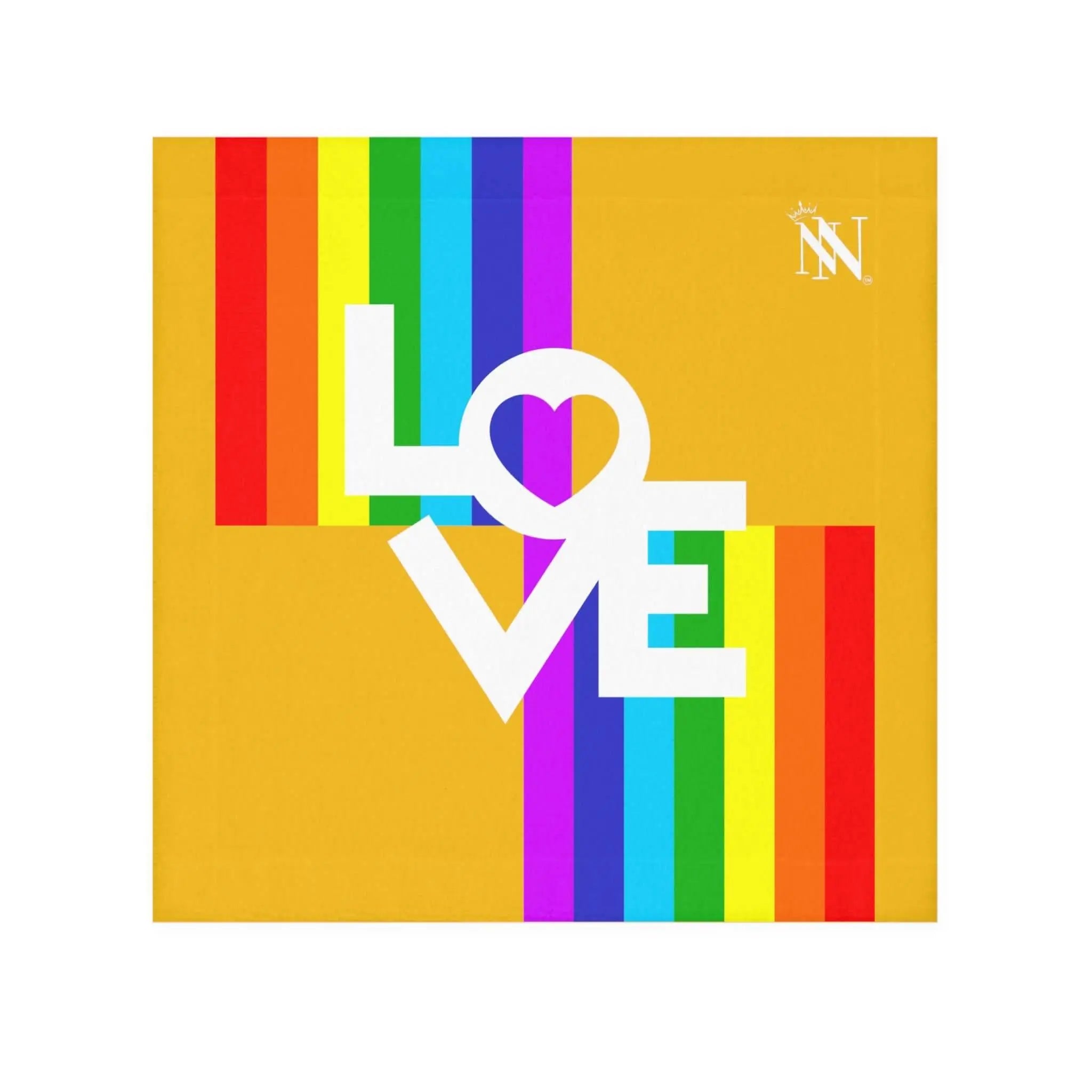 Rainbow Love Yellow | Mix & Match Lils’ Fun-Flirty Lovers’ Towels