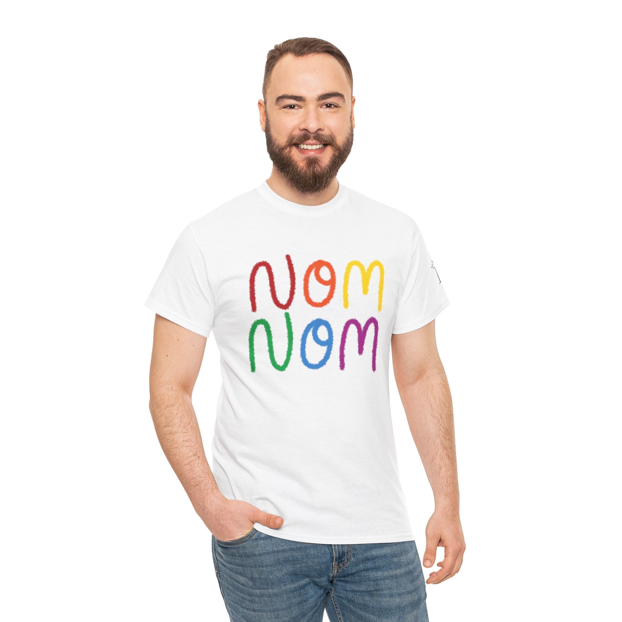 Rainbow Nom Nom | Mix & Match 100% Cotton Unisex Fun-Flirty Lovers’ Tees