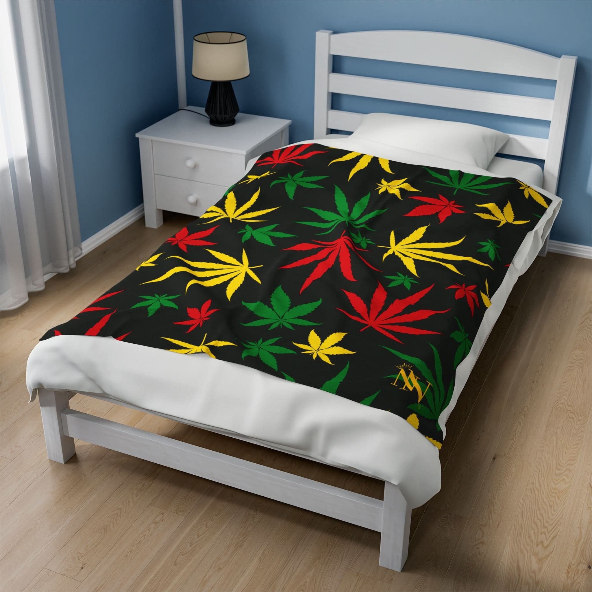 Rasta Leaves | Mix & Match Fun-Flirty Lovers’ Blankets