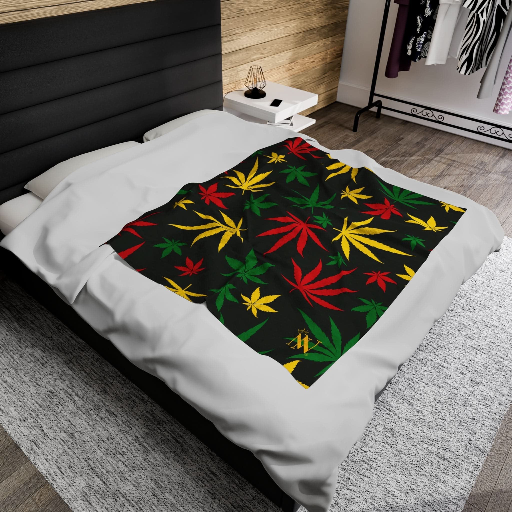 Rasta Leaves | Mix & Match Fun-Flirty Lovers’ Blankets