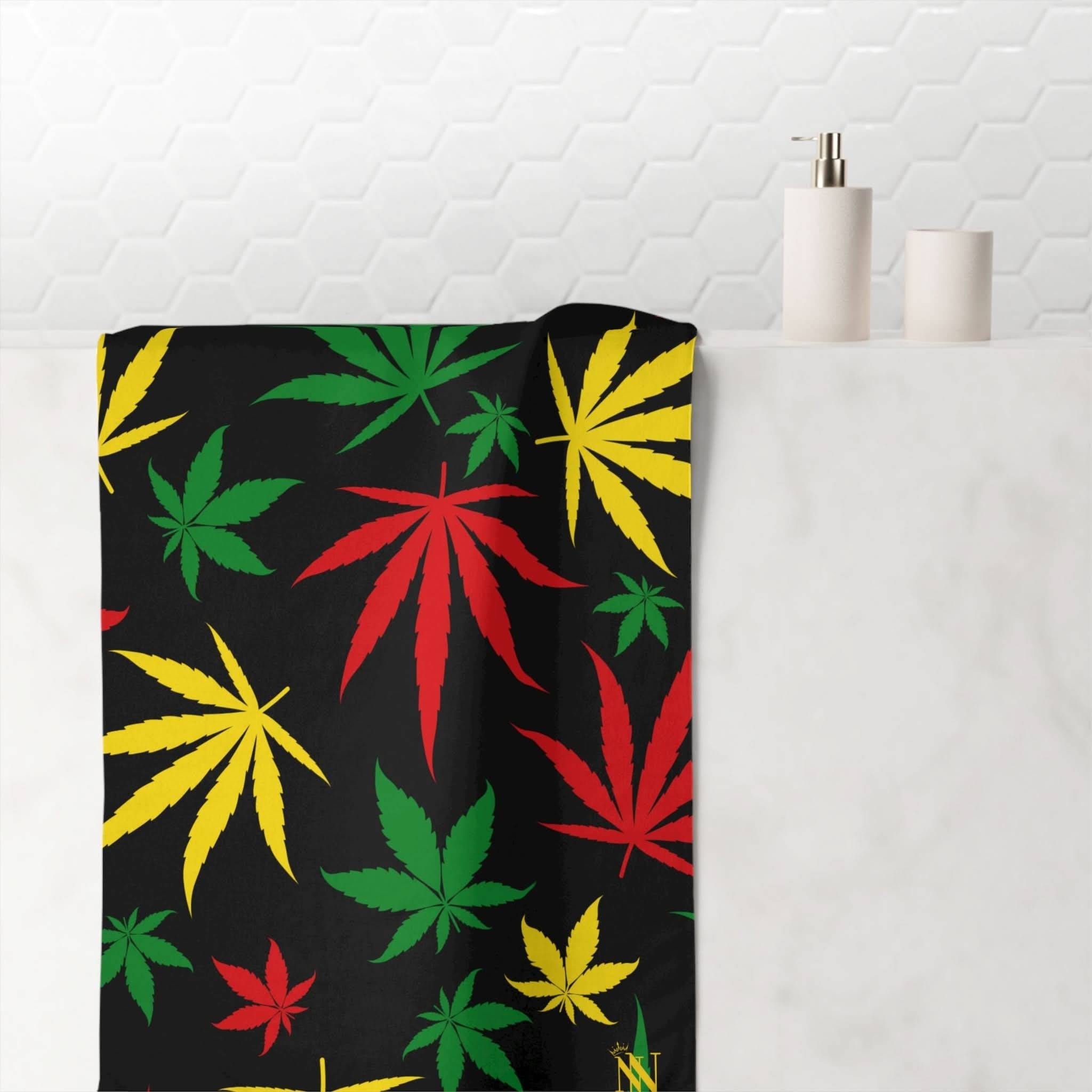 Rasta Leaves | Mix & Match Naughty XL Fun-Flirty Lovers’ Towels
