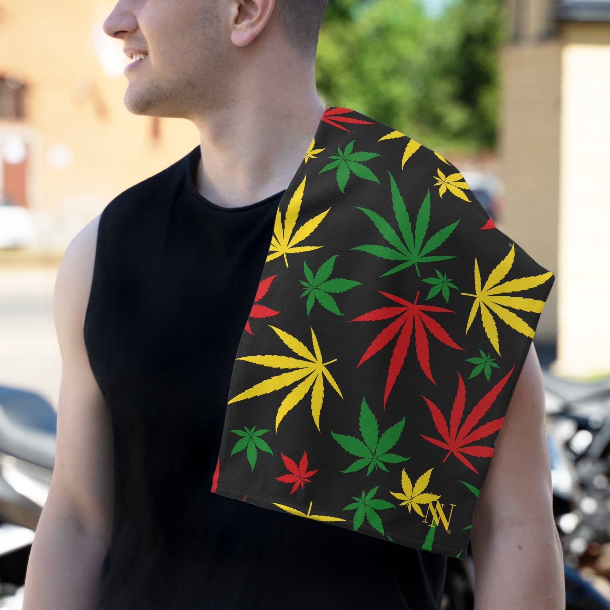 Rasta Leaves | Mix & Match Soft Fun-Flirty Lovers’ Towels