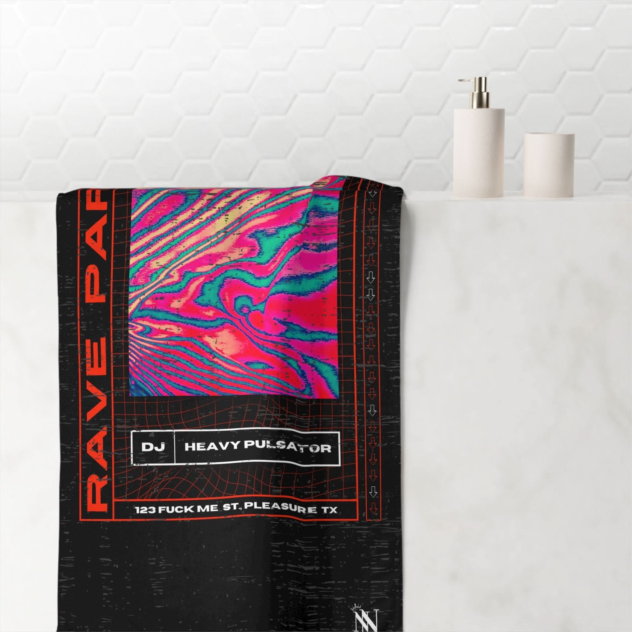 Rave Party | Mix & Match Naughty XL Fun-Flirty Lovers’ Towels