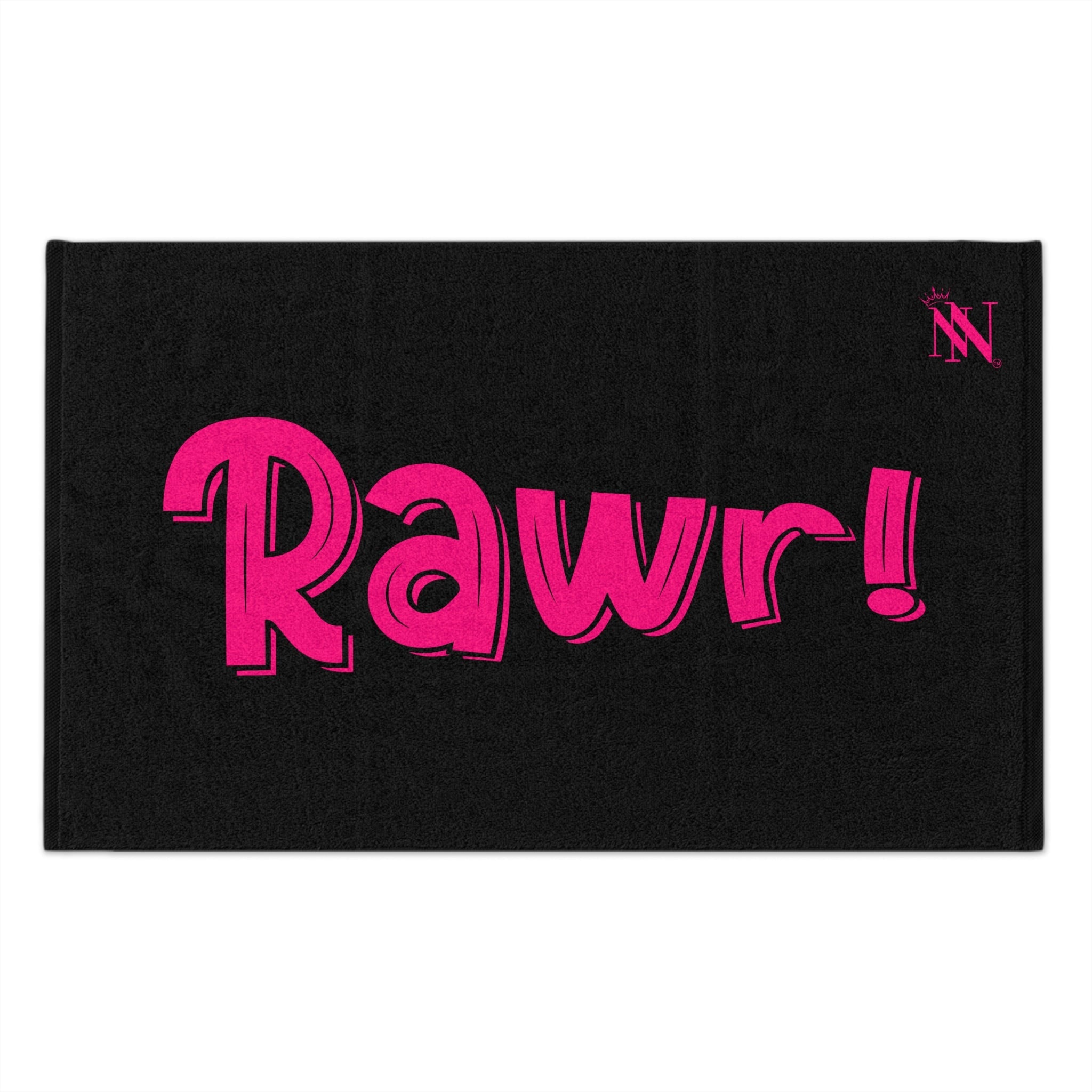 Rawr! Black | Mix & Match Soft Fun-Flirty Lovers’ Towels