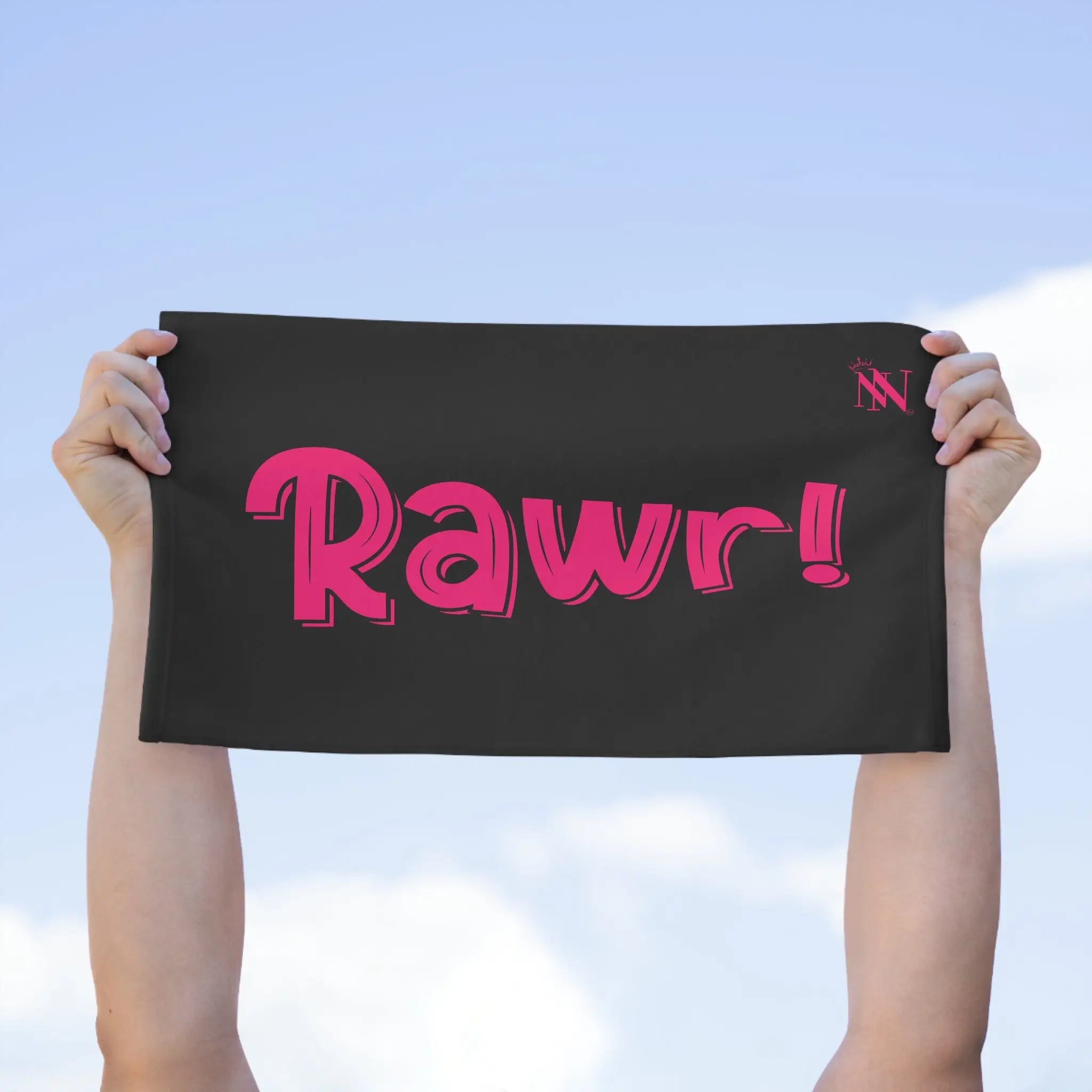 Rawr! Black | Mix & Match Soft Fun-Flirty Lovers’ Towels