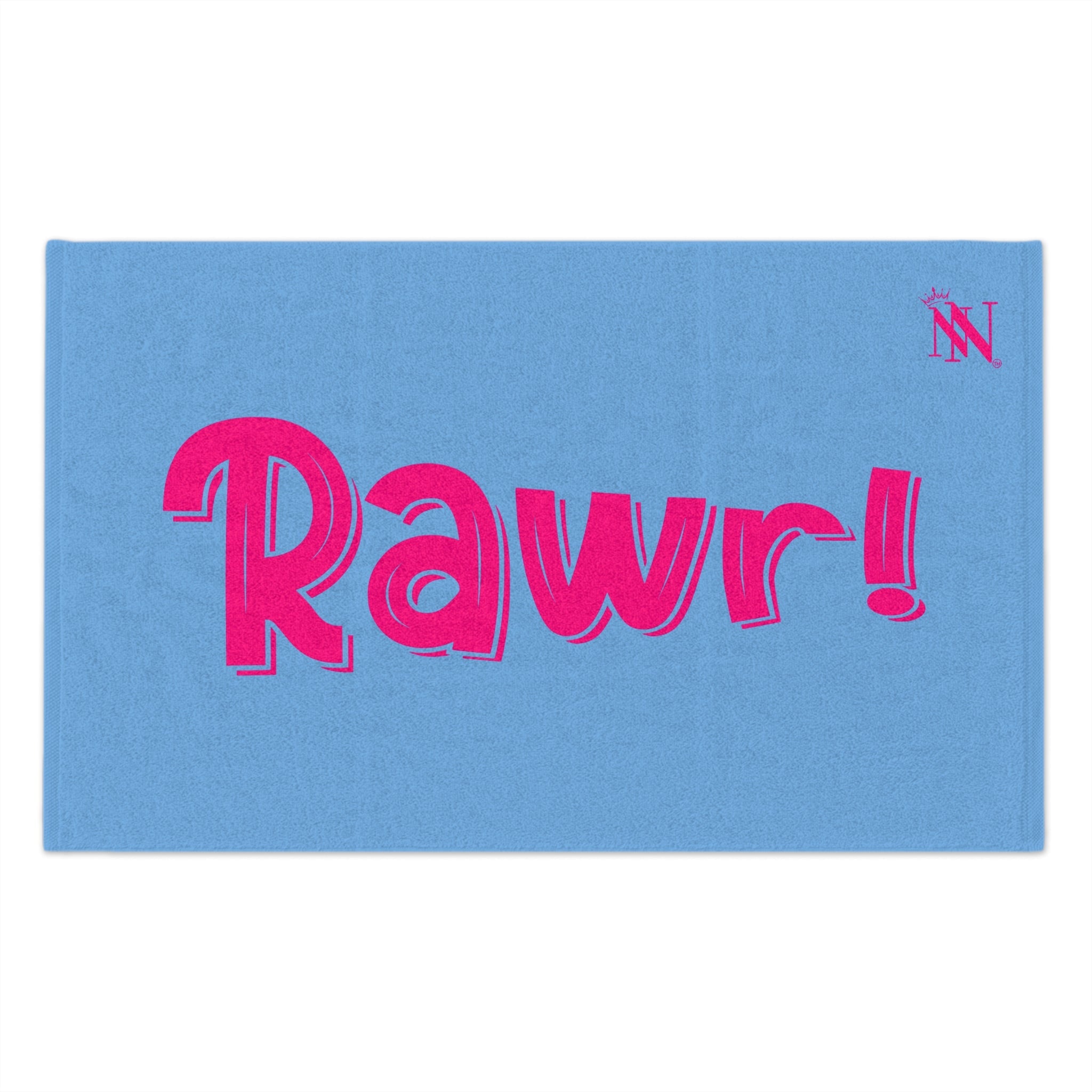 Rawr! Light Blue | Mix & Match Soft Fun-Flirty Lovers’ Towels