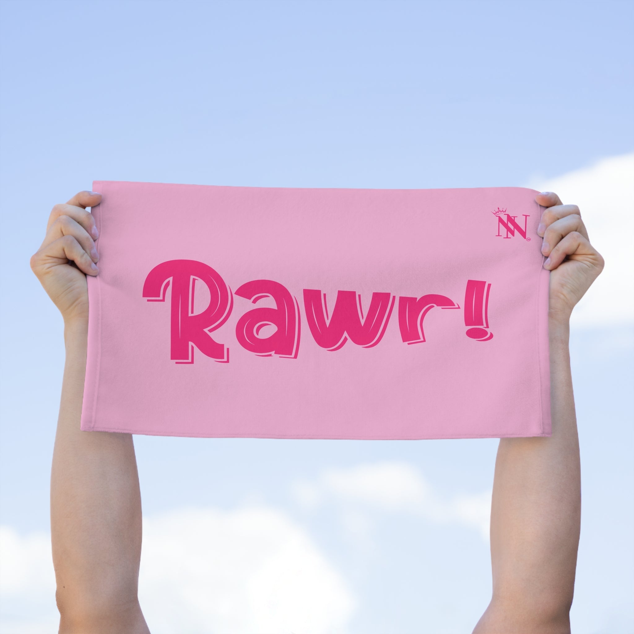 Rawr! Light Pink | Mix & Match Soft Fun-Flirty Lovers’ Towels