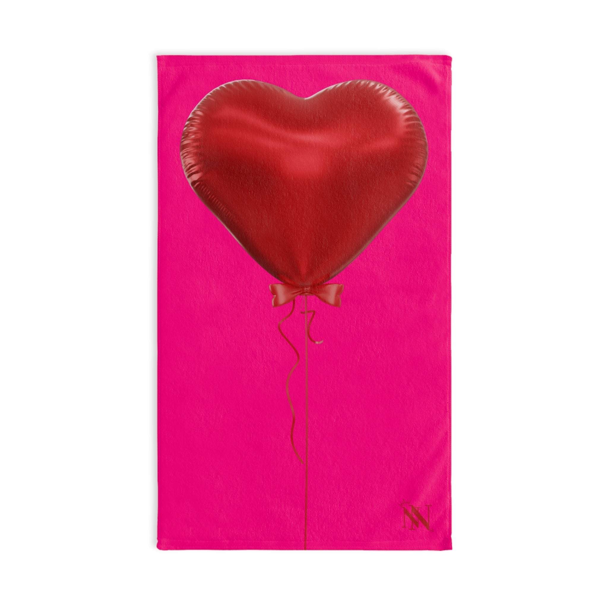 Red Heart Balloon Bow 3D Print Signature Pink | Mix & Match Original Fun-Flirty Lovers’ Towels