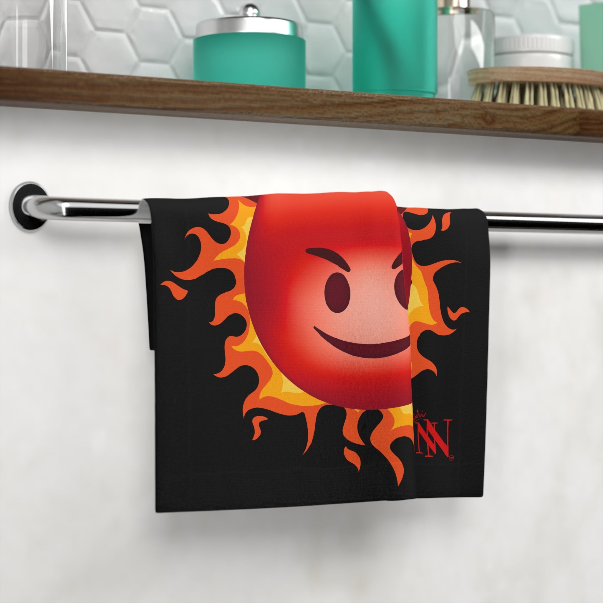 Red Hot Naughty Devil Emoji | Mix & Match Lils’ Fun-Flirty Lovers’ Towels
