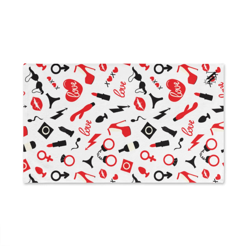 Red Sex Toy Love | Mix & Match Original Fun-Flirty Lovers’ Towels