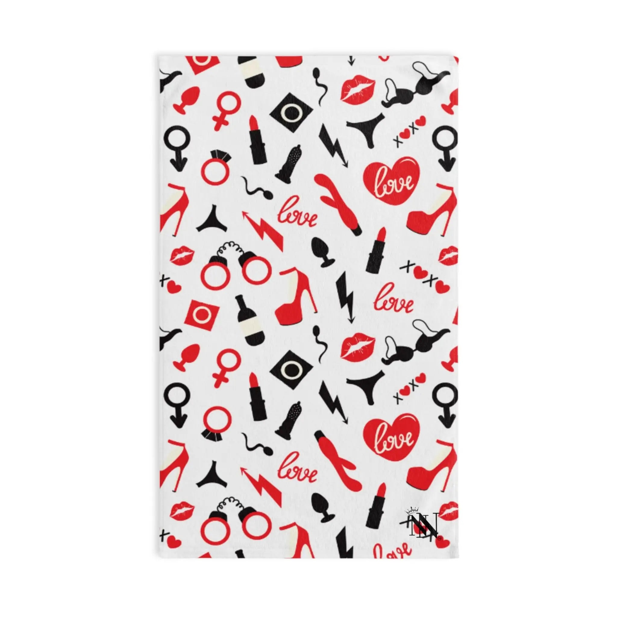 Red Sex Toy Love | Mix & Match Original Fun-Flirty Lovers’ Towels