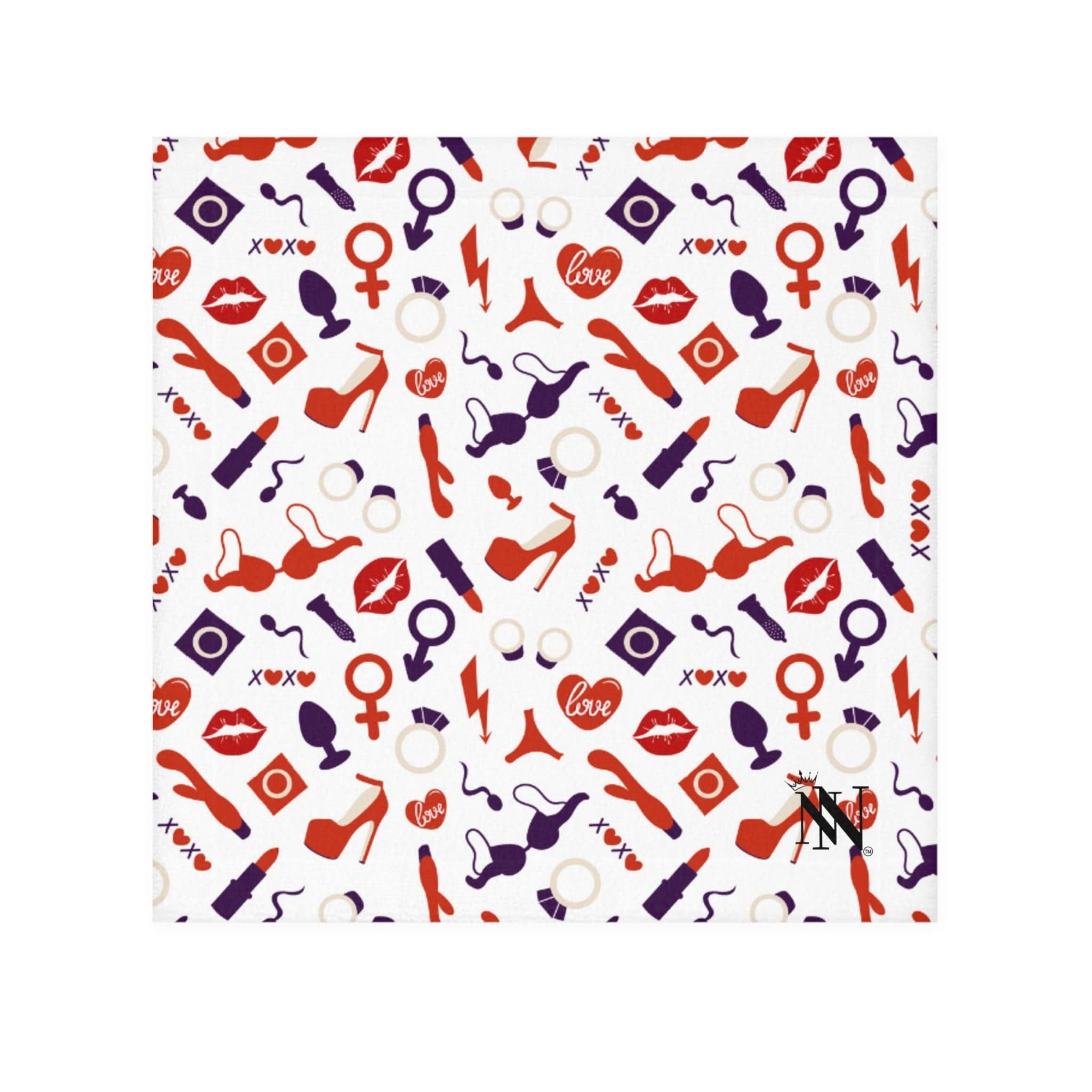 Red White Blue Sex Toy Love | Mix & Match Lilsâ Fun-Flirty Loversâ Towels
