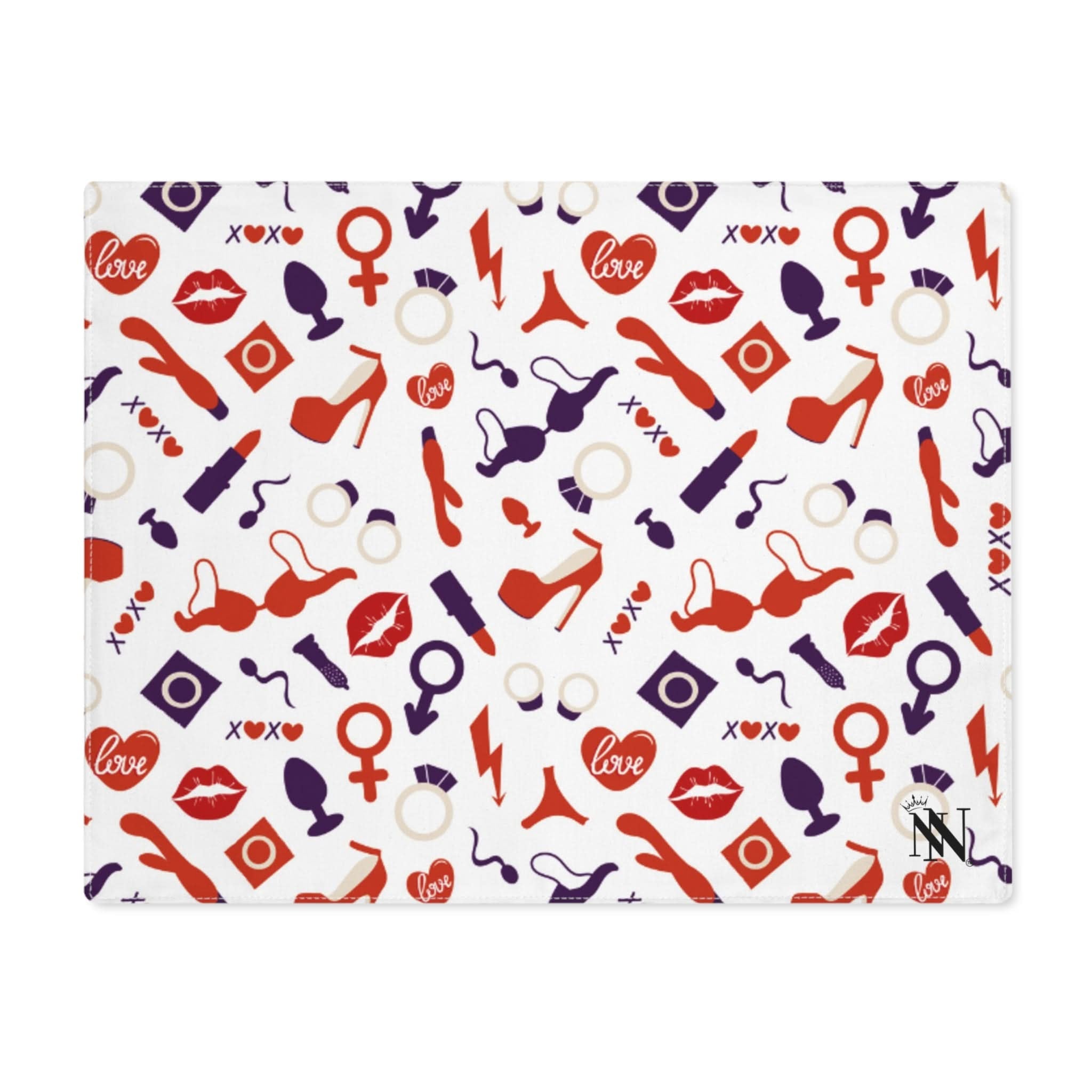 Red White Blue Sex Toy Love | Mix & Match Playful Fun-Flirty Lovers’ Toy Mats