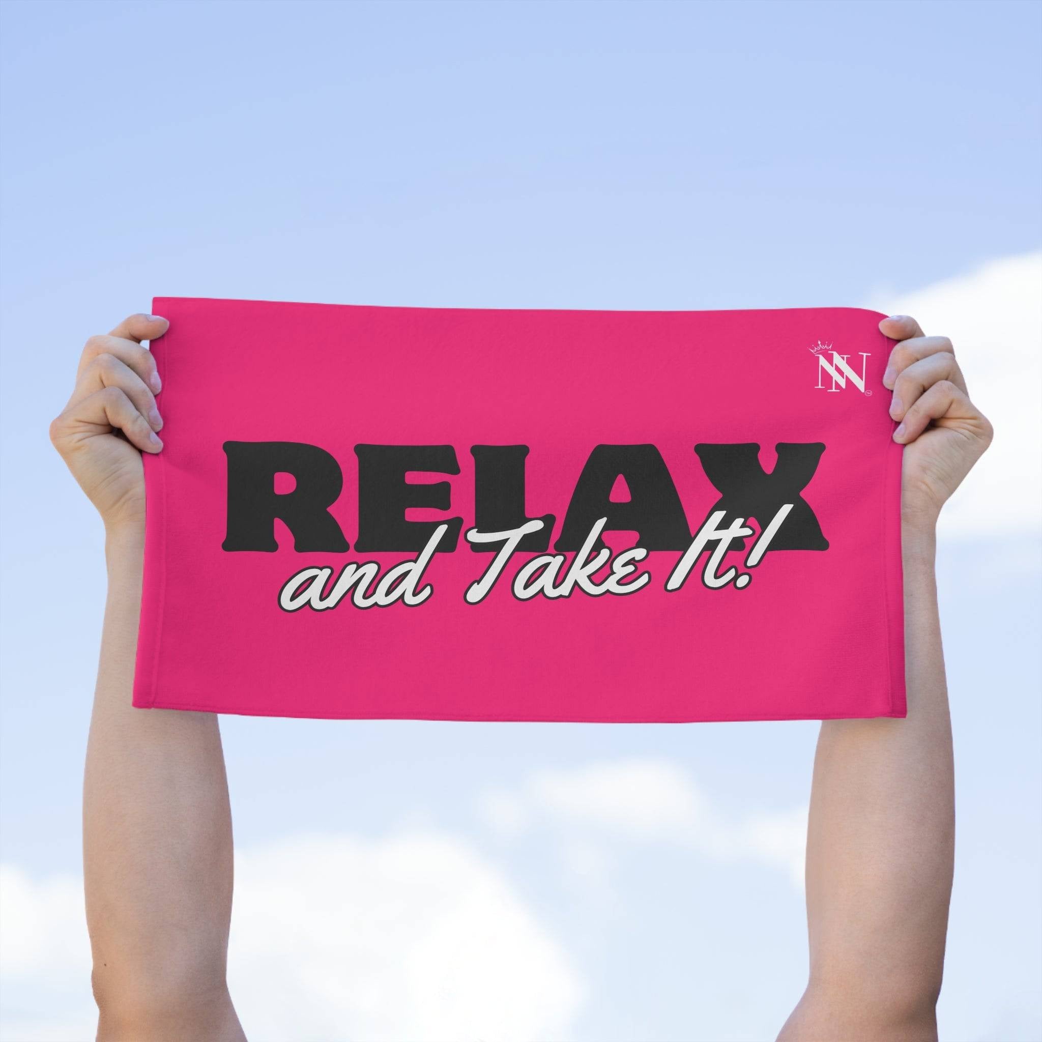 Relax and Take It! Pink Mix & Match Soft Sex Towels | Naughty Lovers’ Gifts