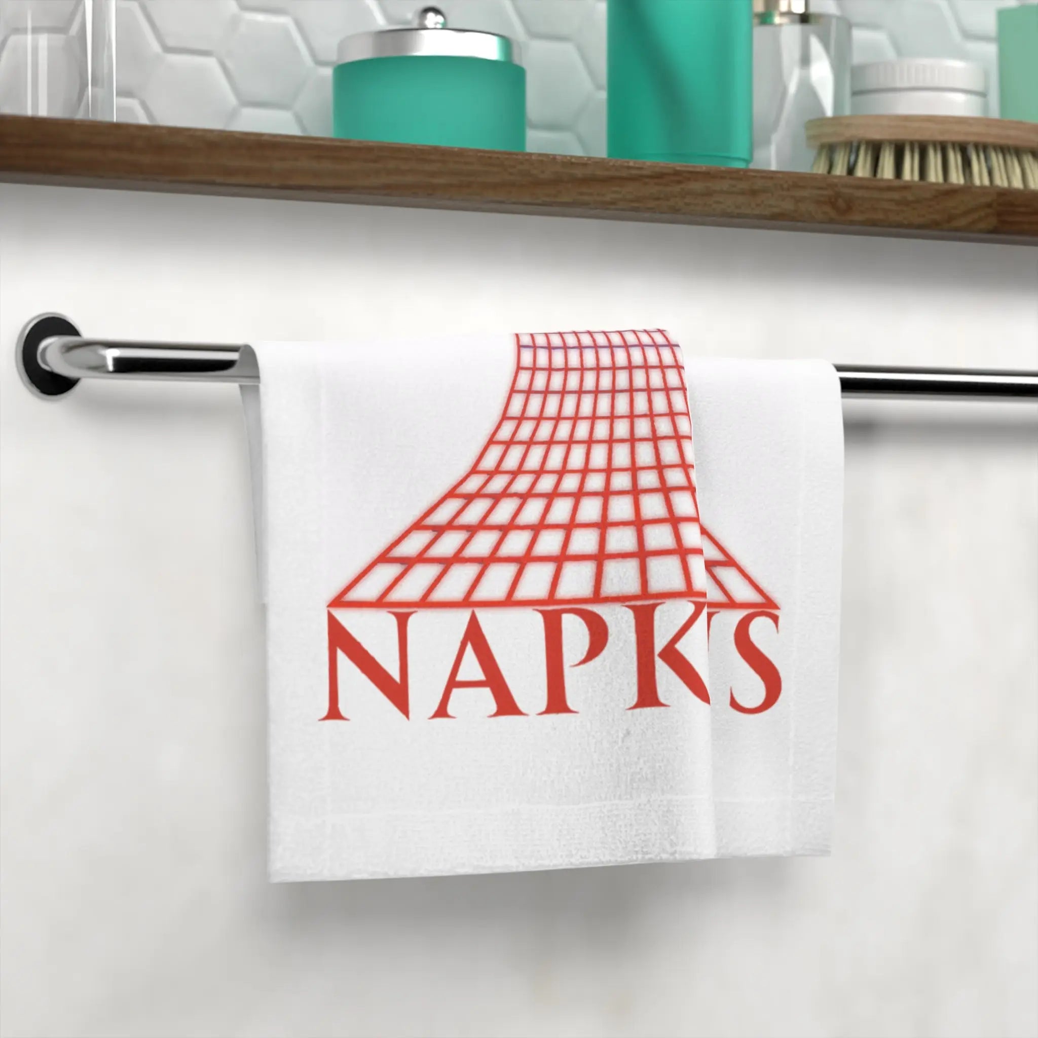 Retro Neon Grid | Mix & Match Lils’ Fun-Flirty Lovers’ Towels