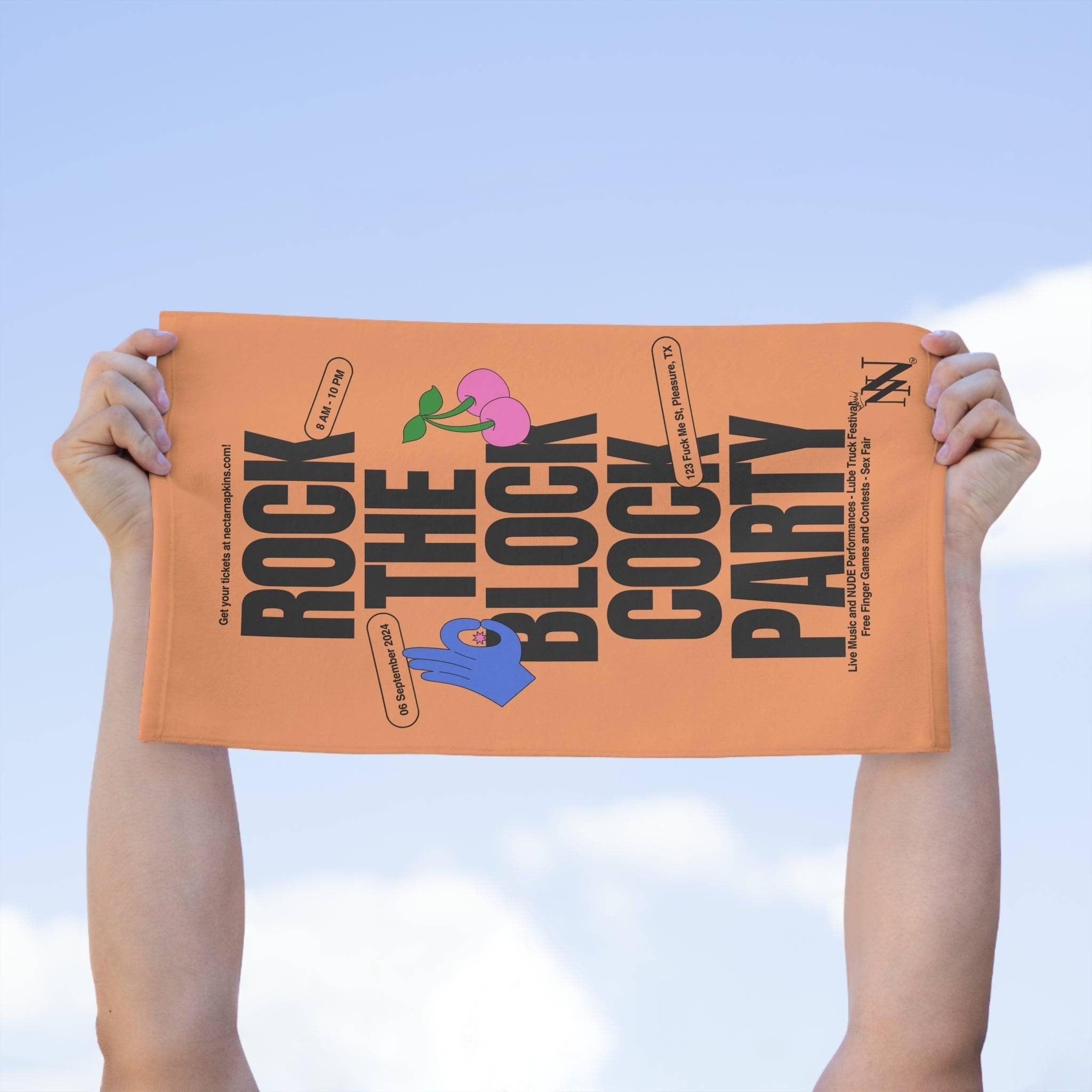 Rock the Block Cock Party | Mix & Match Soft Fun-Flirty Lovers’ Towels