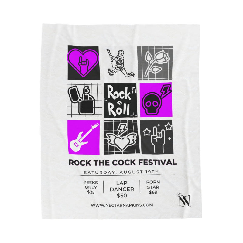 Rock the Cock | Mix & Match Fun-Flirty Lovers’ Blankets