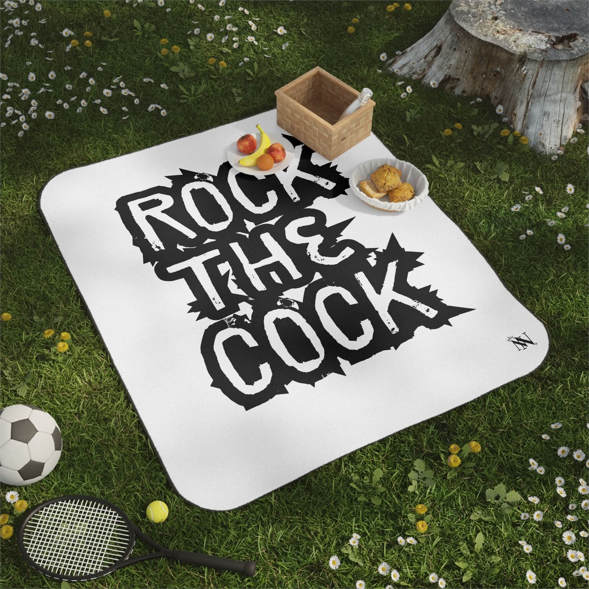 Rock The Cock | Mix Match Fun-Flirty Lovers’ Water-Resistant Blankets