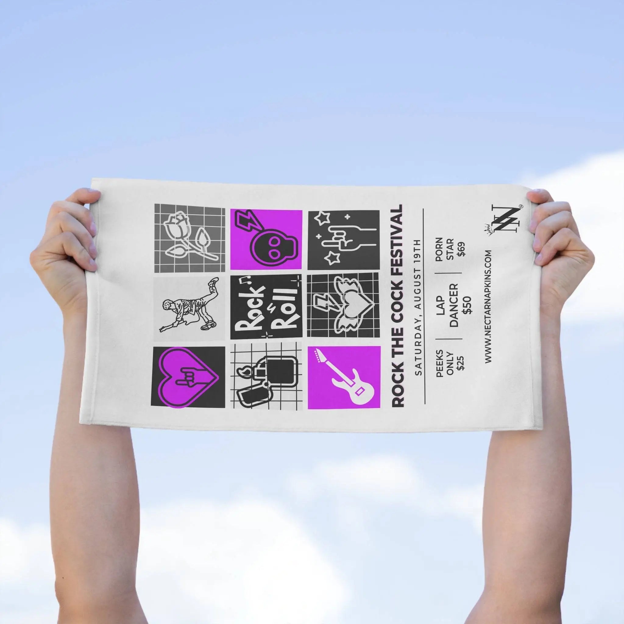 Rock the Cock | Mix & Match Soft Fun-Flirty Lovers’ Towels